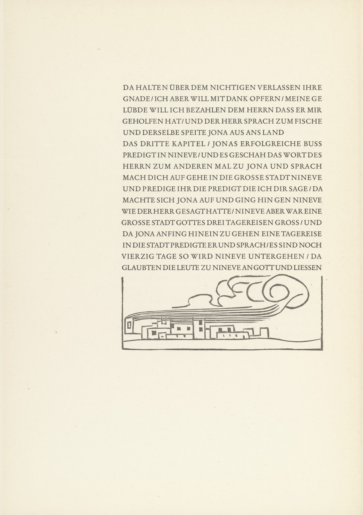 The City Nineveh (Die Stadt Ninive) from Jonah (Jona)
