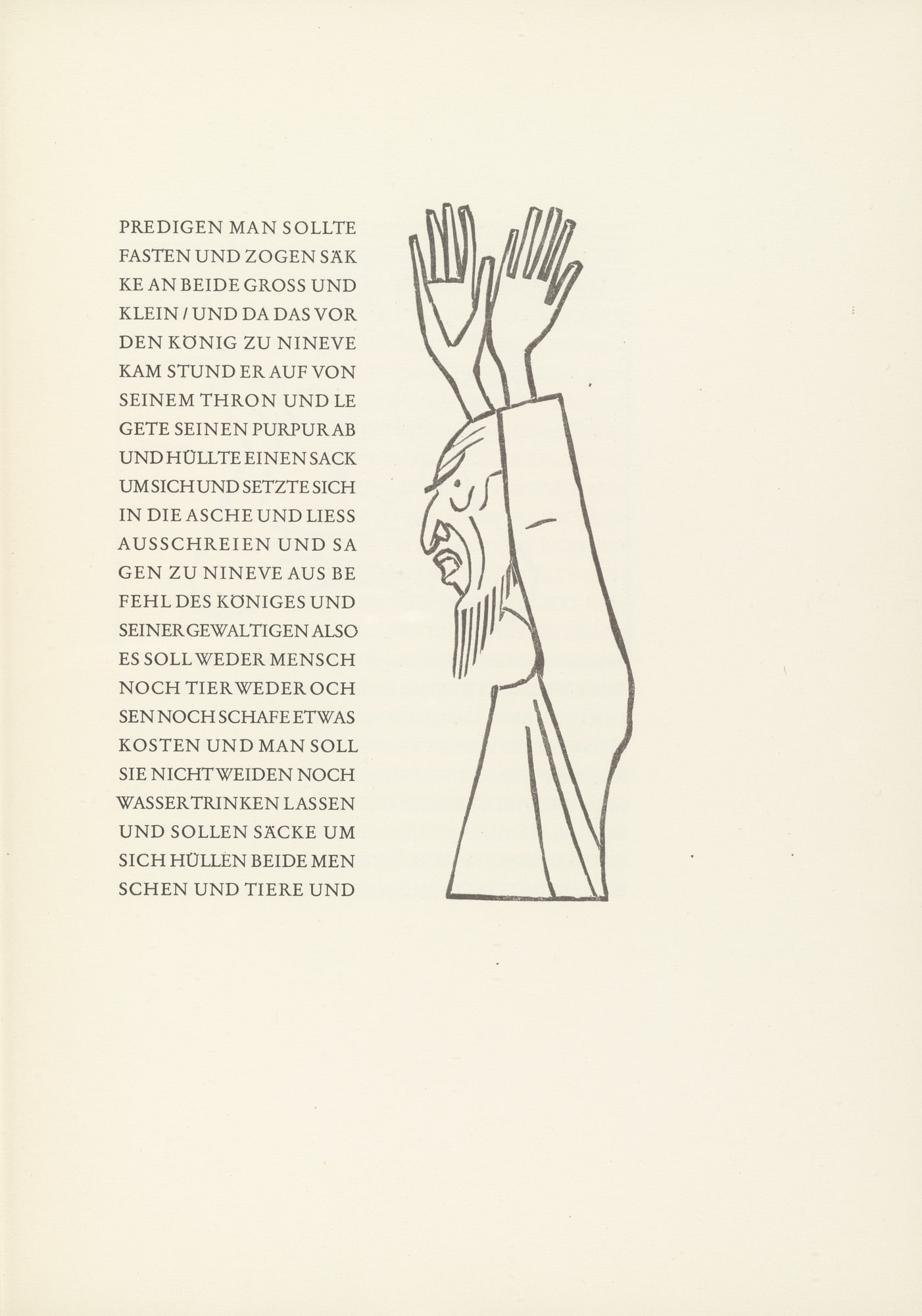 The Prophet When Giving a Sermon (Der Prophet als Bußprediger) from Jonah (Jona)