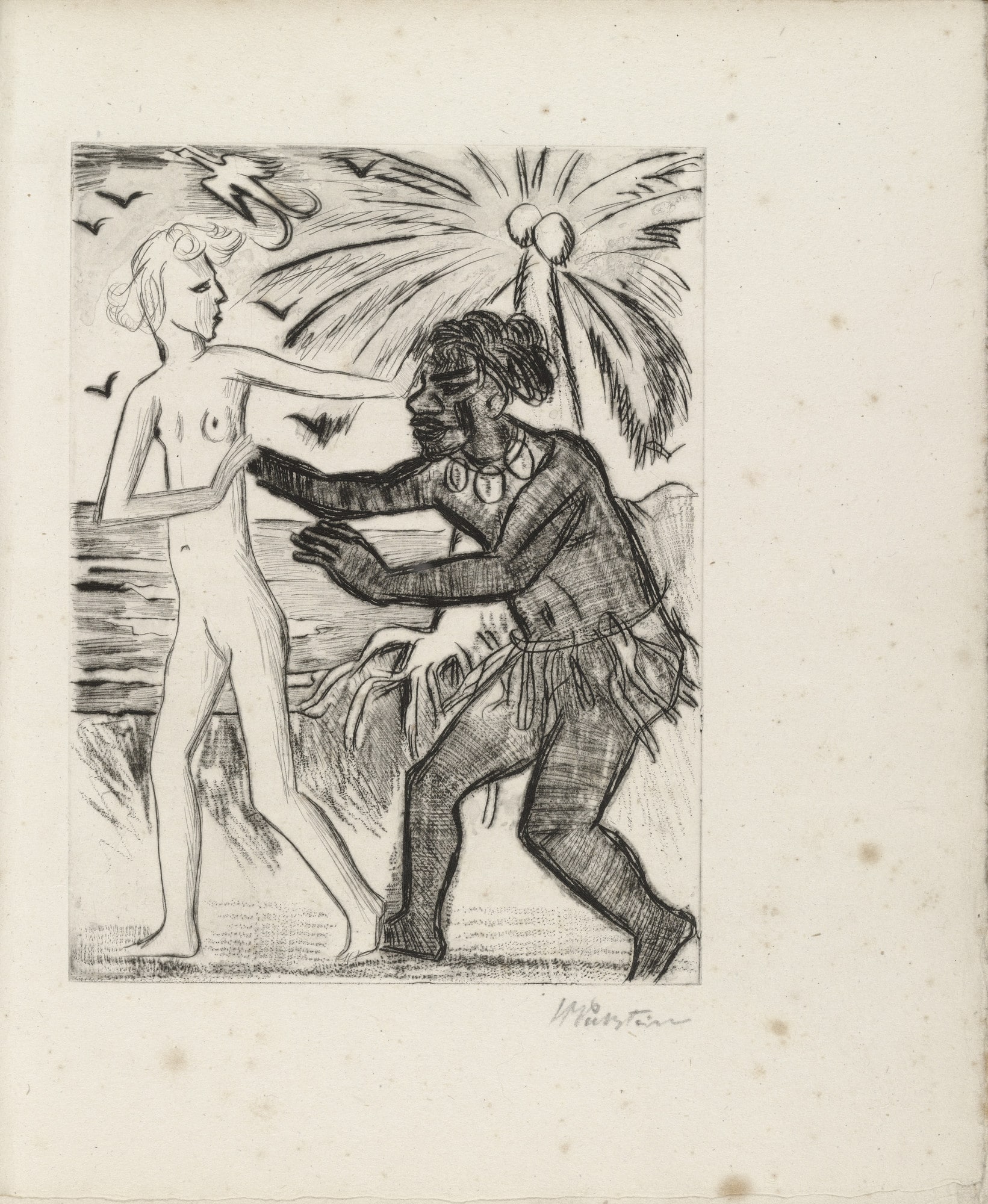 Plate (facing page 12) from Yali und sein weisses Weib (Yali and His White Wife)