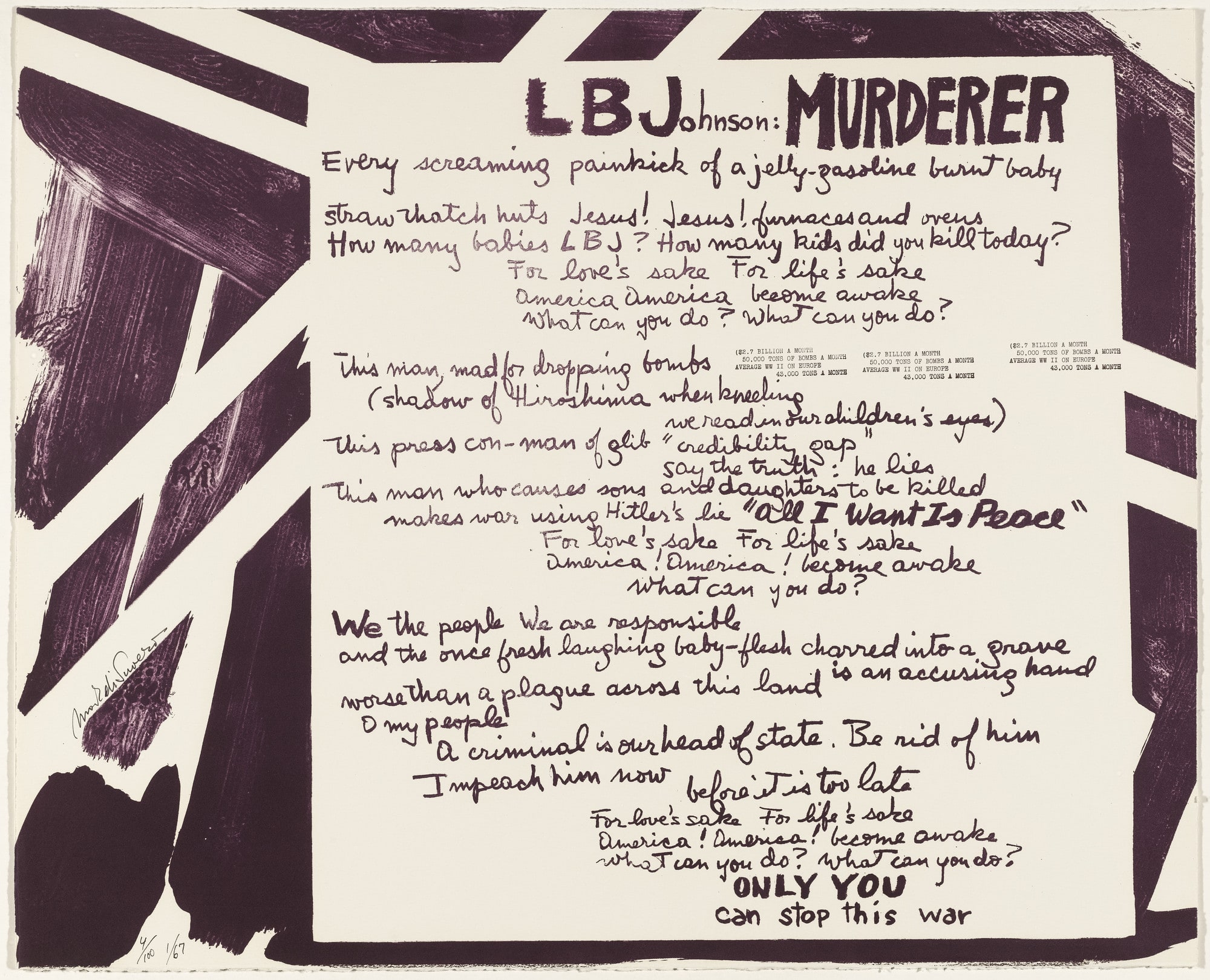 Untitled from Artists and Writers Protest against the War in Vietnam