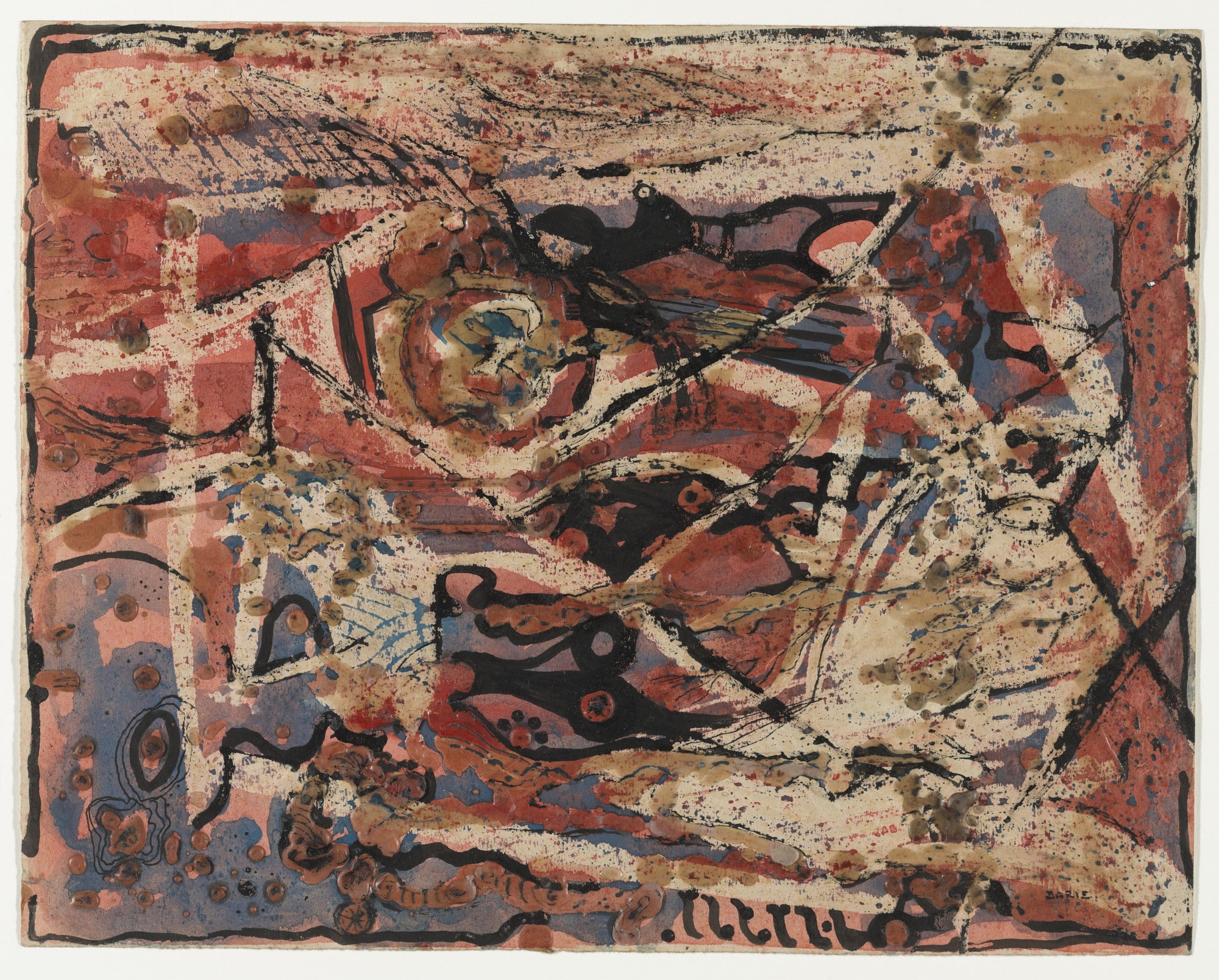 Composition in Red
