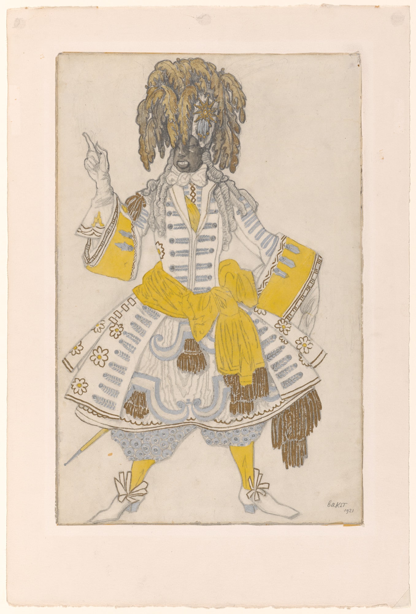 Porphyrophore. Costume design for the ballet The Sleeping Princess
