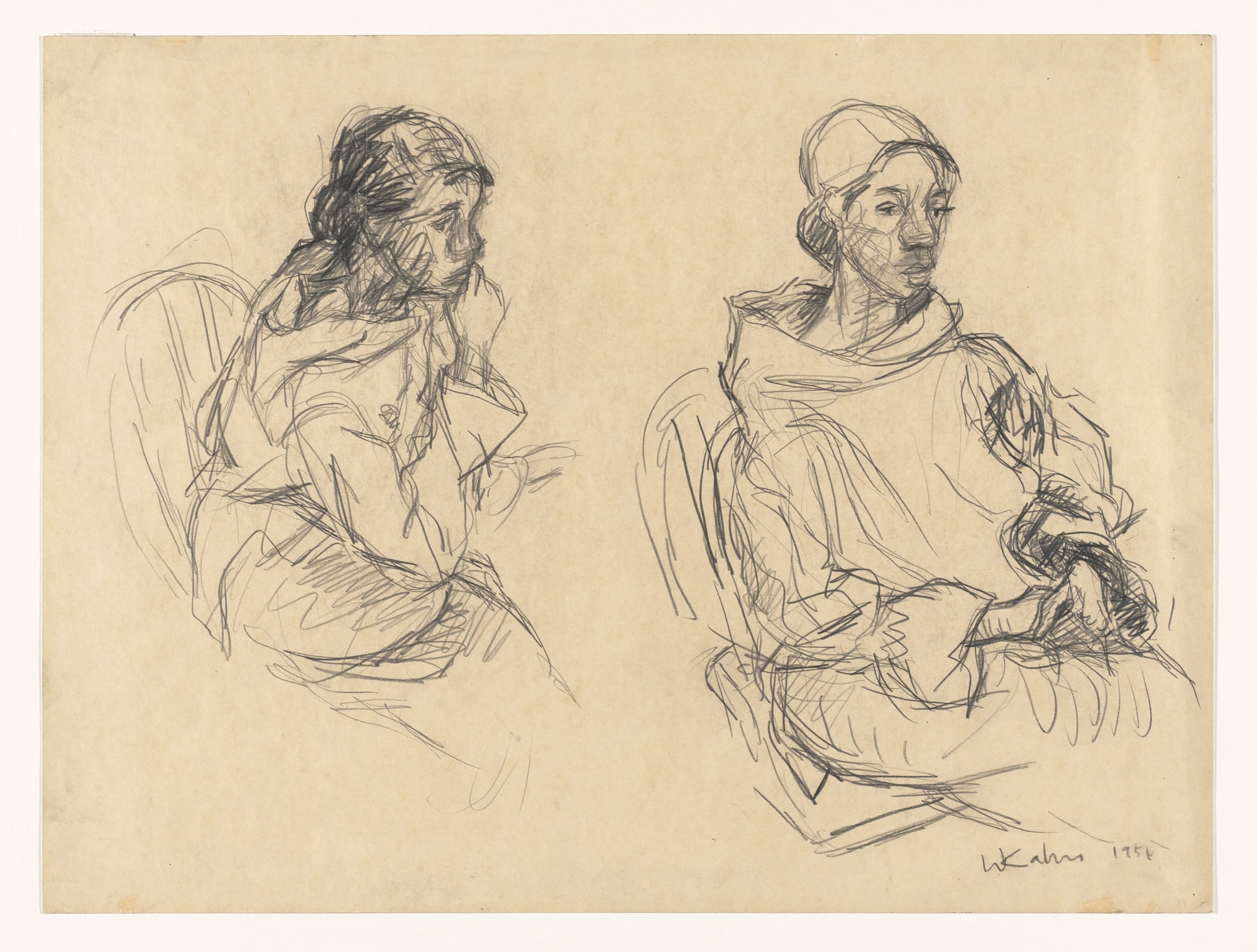 Seated Woman, Two Views