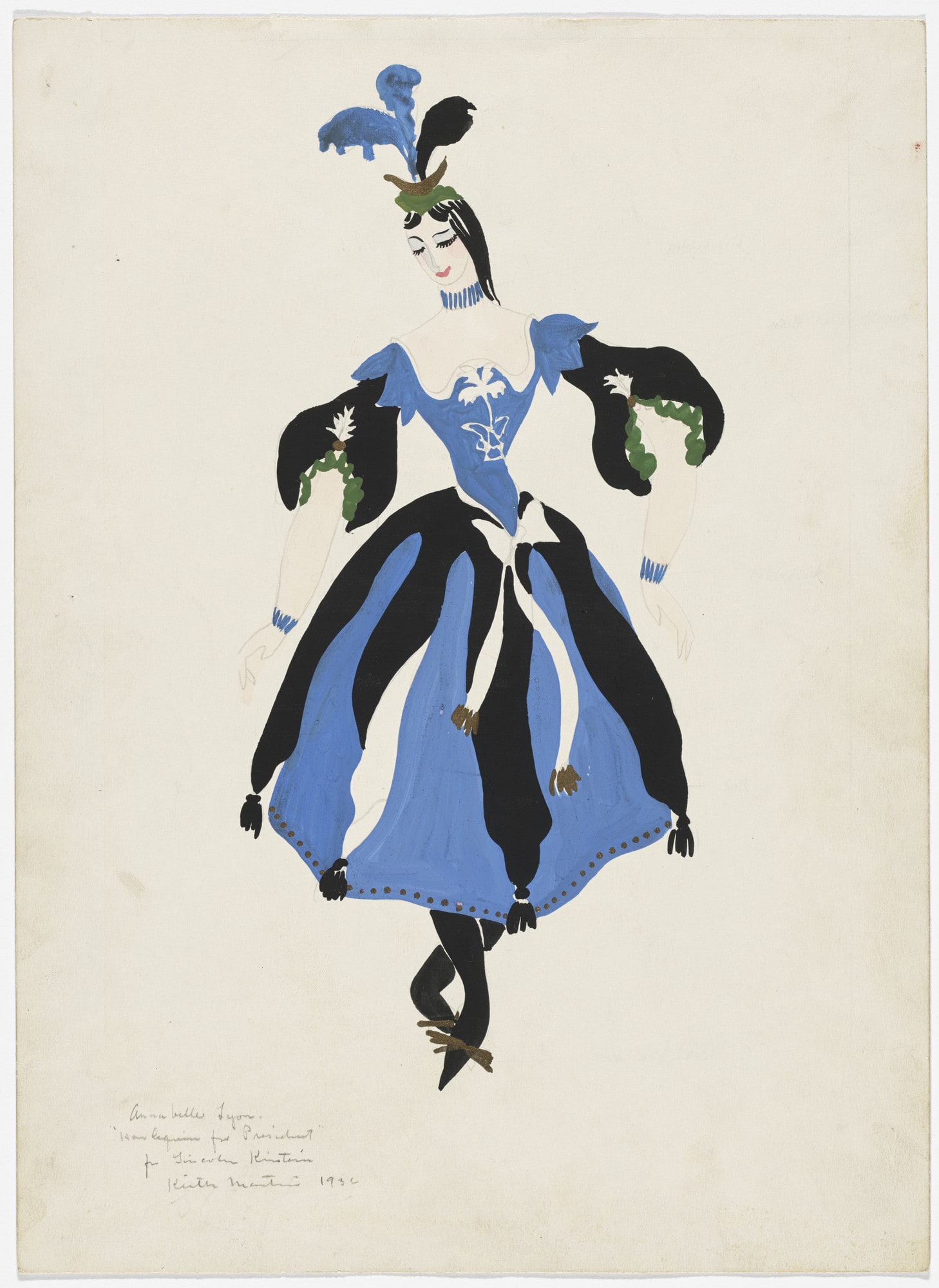 Costume design for the ballet Harlequin for President