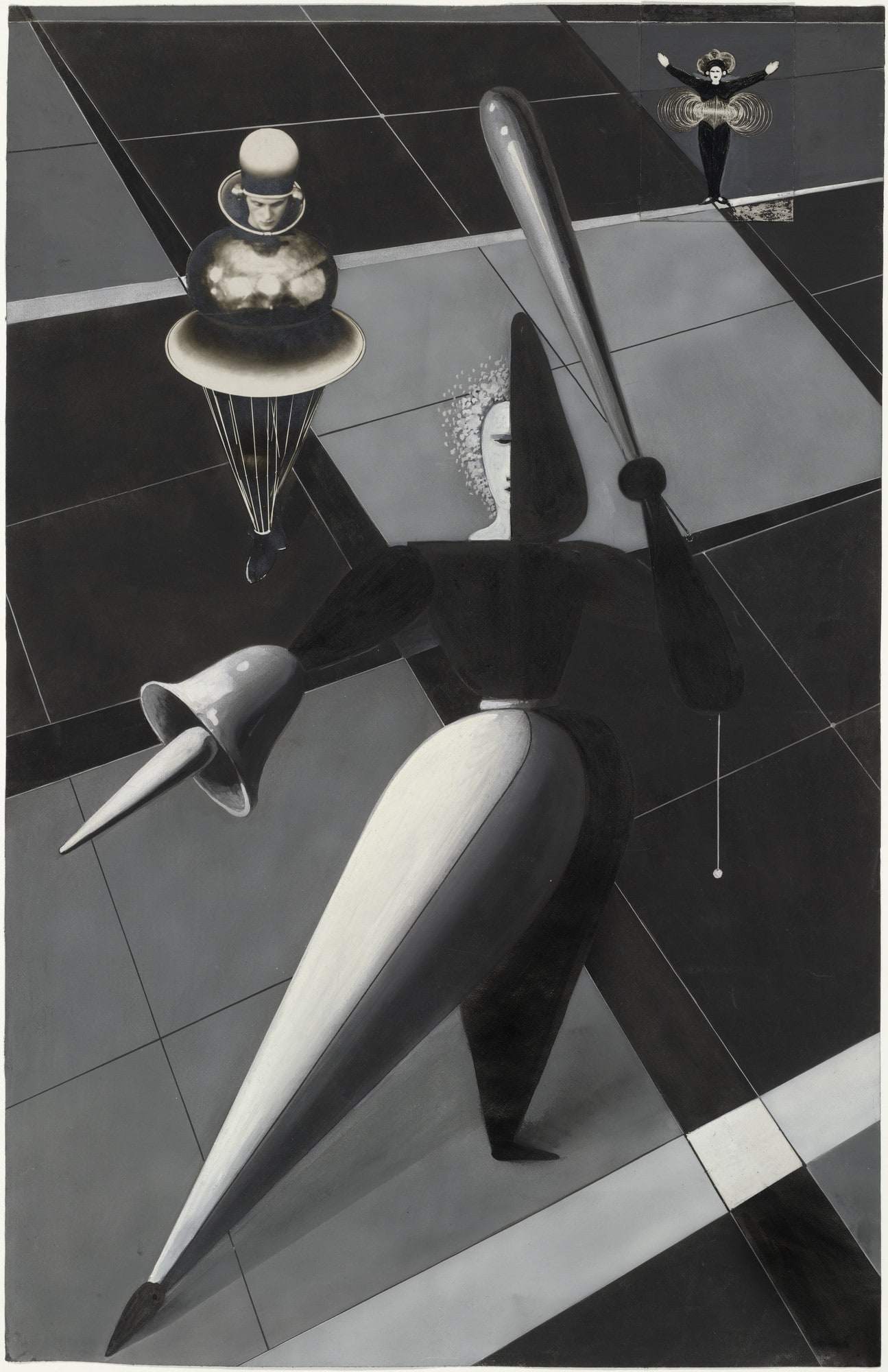 Figurines in Space: Study for the Triadic Ballet (Figurinen im Raum: Mise-en-scène for Das Triadische Ballett)