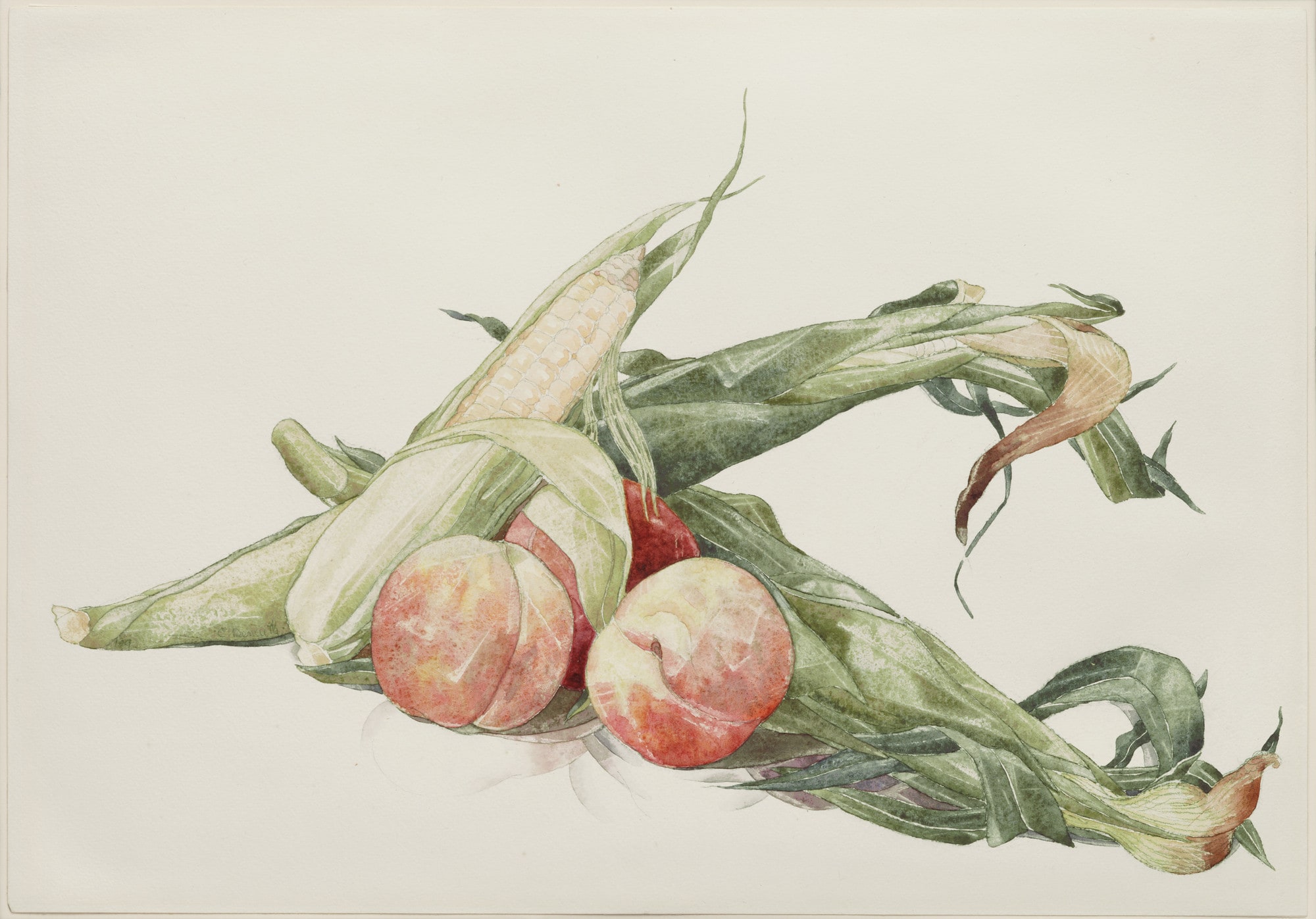 Corn and Peaches