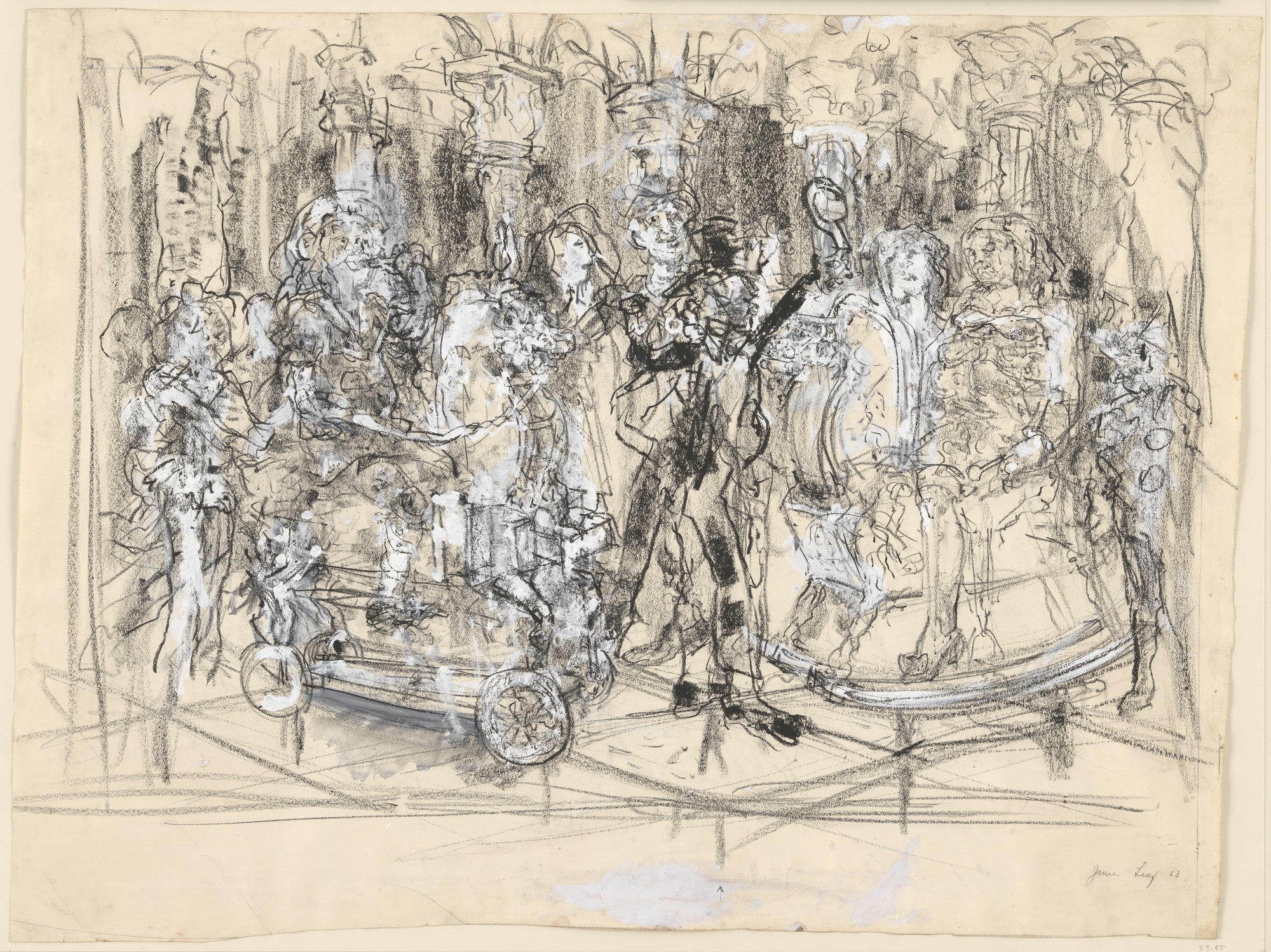 Study for Ballroom with Hobby Horses