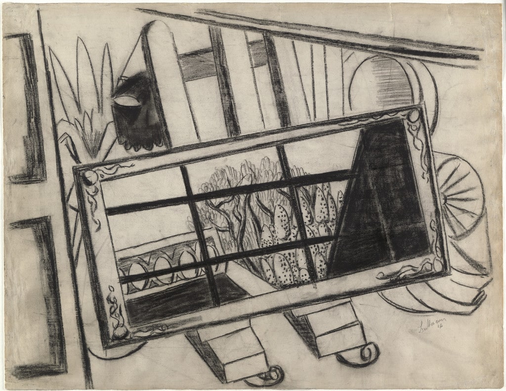 A Mirror on an Easel (Spiegel auf einer Staffelei)