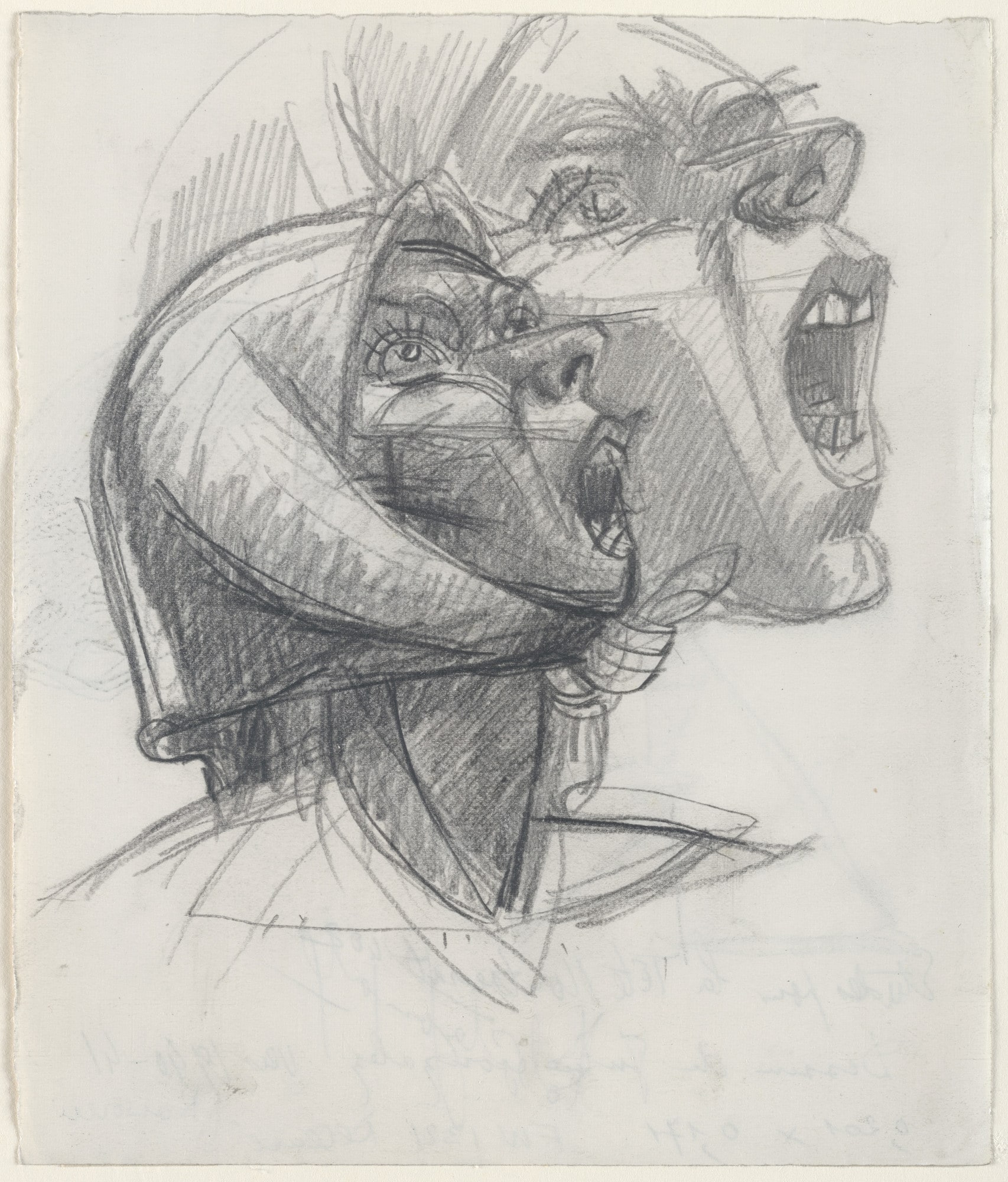 Study for Head of Montserrat Crying No. 2