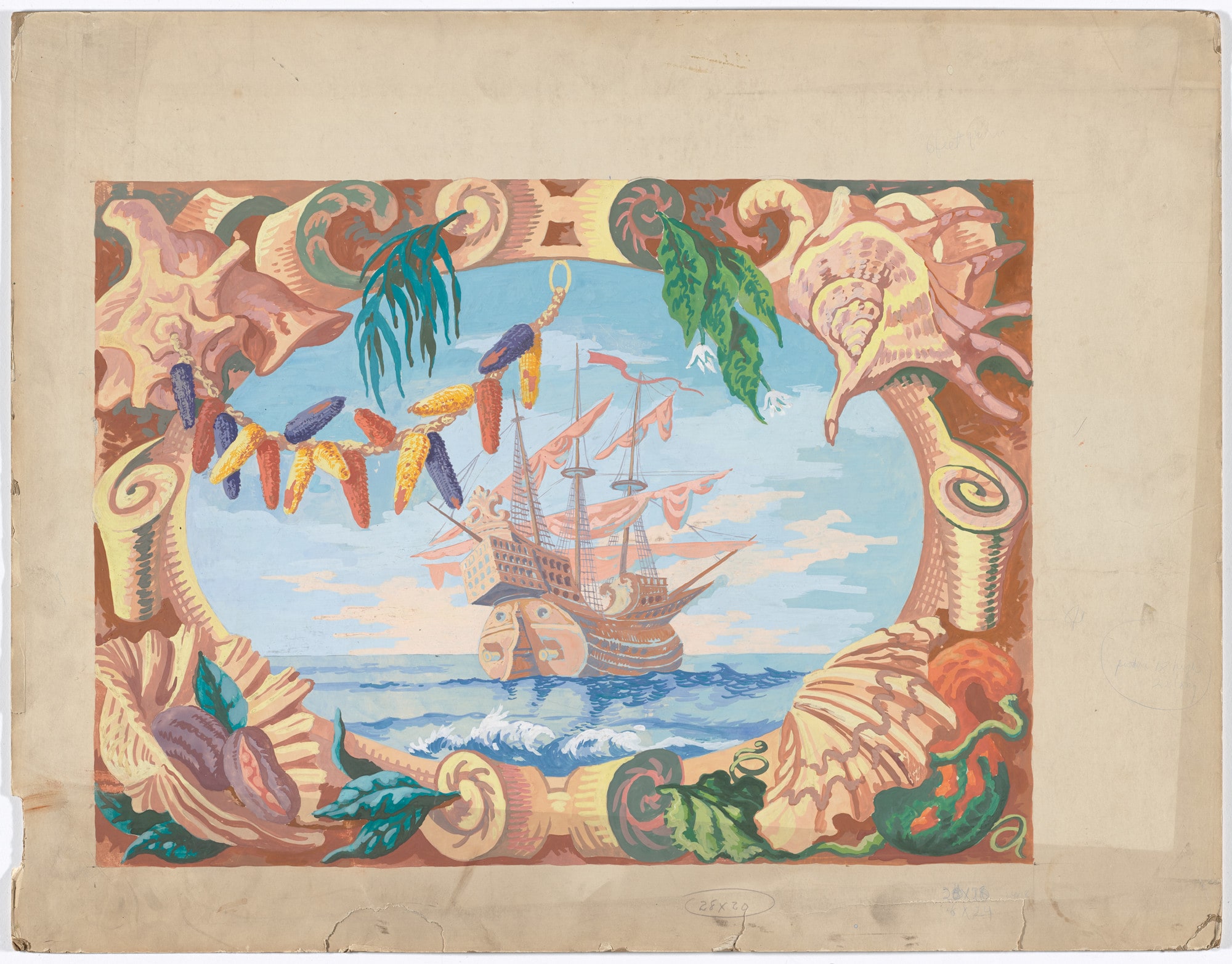 Study for the curtain for the ballet Pocahontas