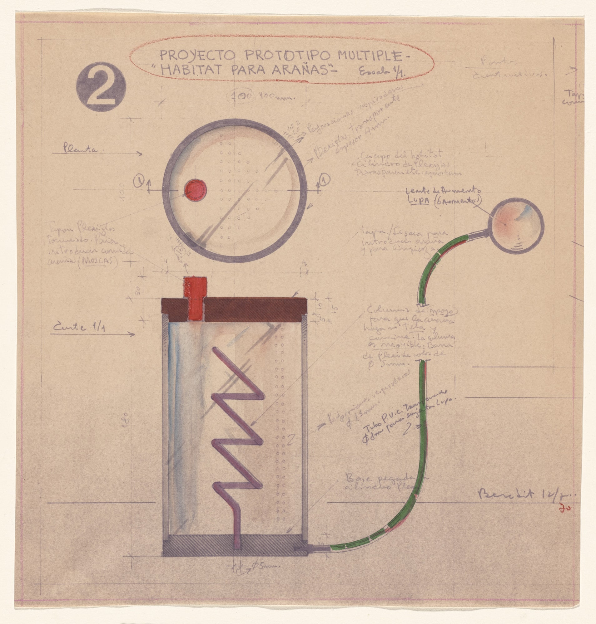 Study for Proyecto Prototipo Multiple - "Habitat para Arañas"