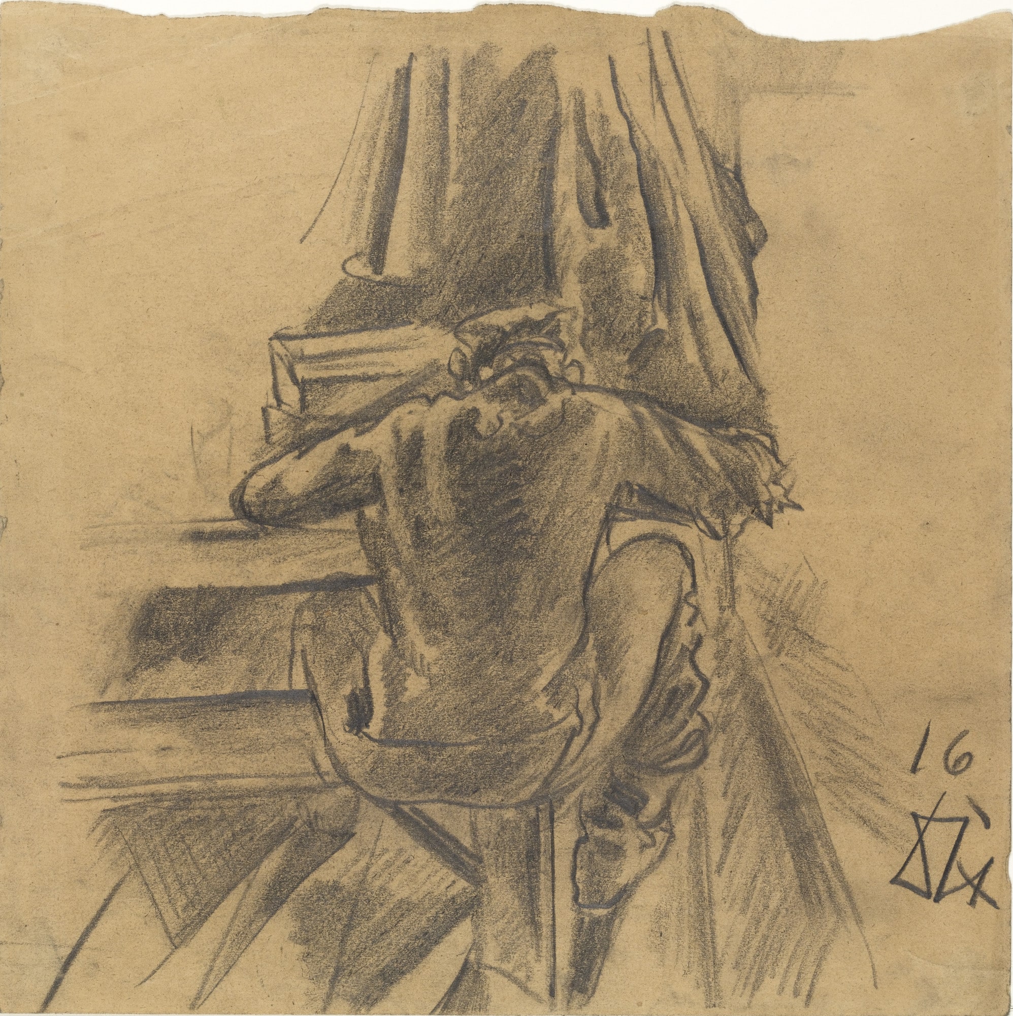 A Soldier Writing (Schreibender Soldat)