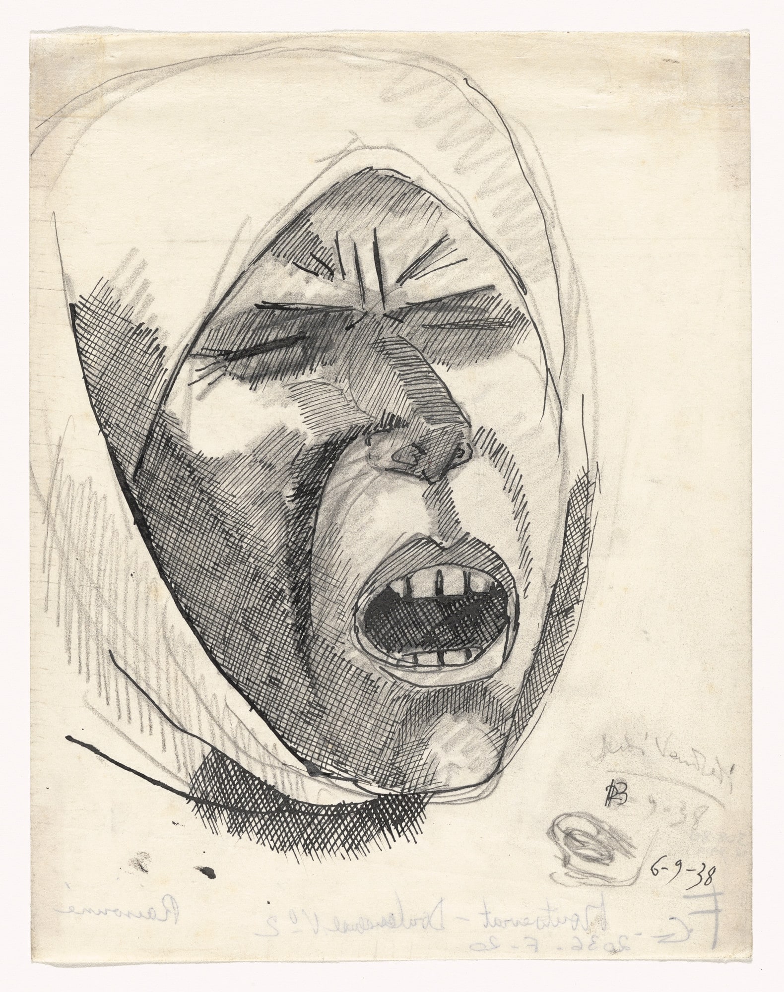 Head of Montserrat Grieving No. 2