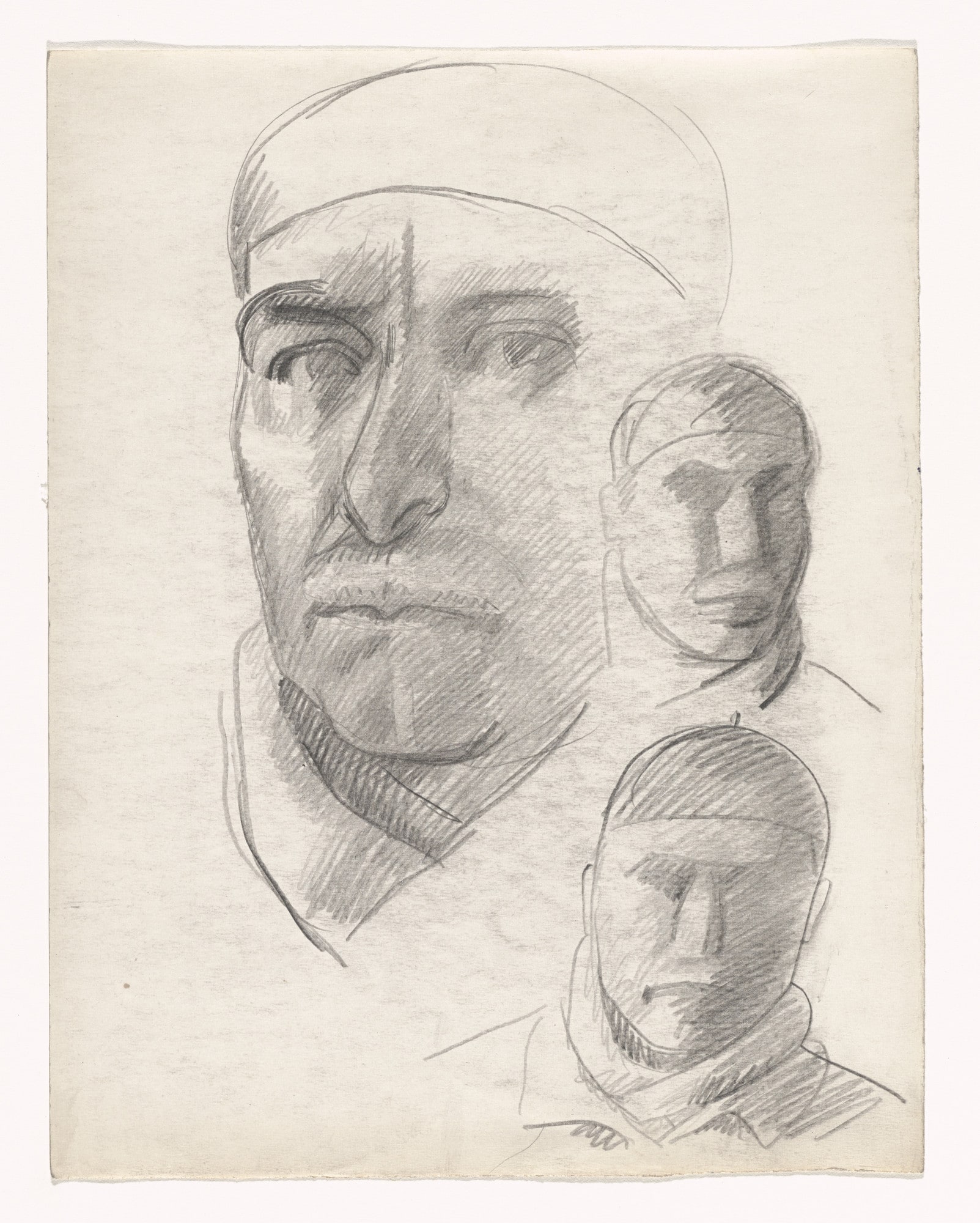 Three Studies of Self-Portrait