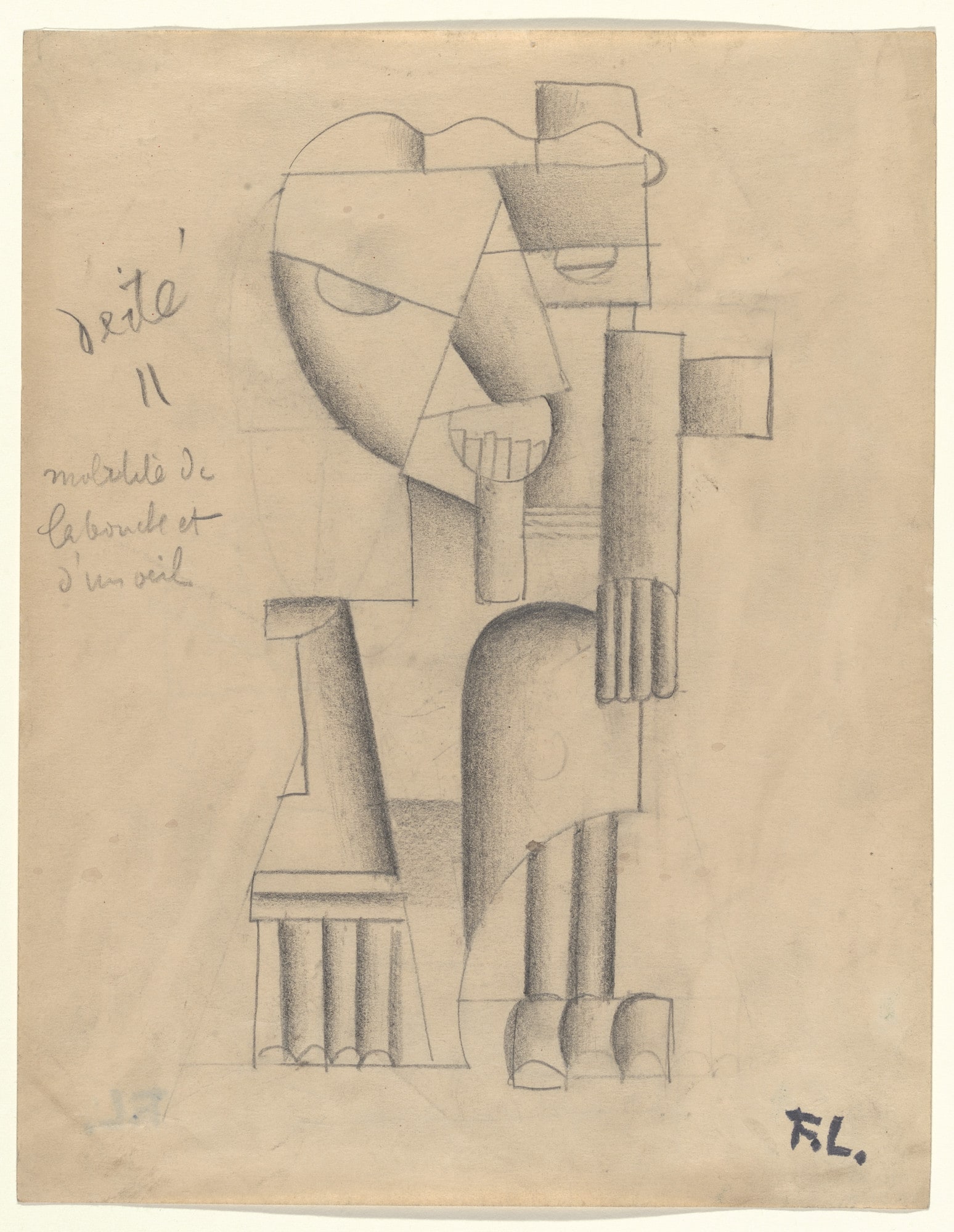 Deity. Costume design for the ballet La Création du monde (The Creation of the World)