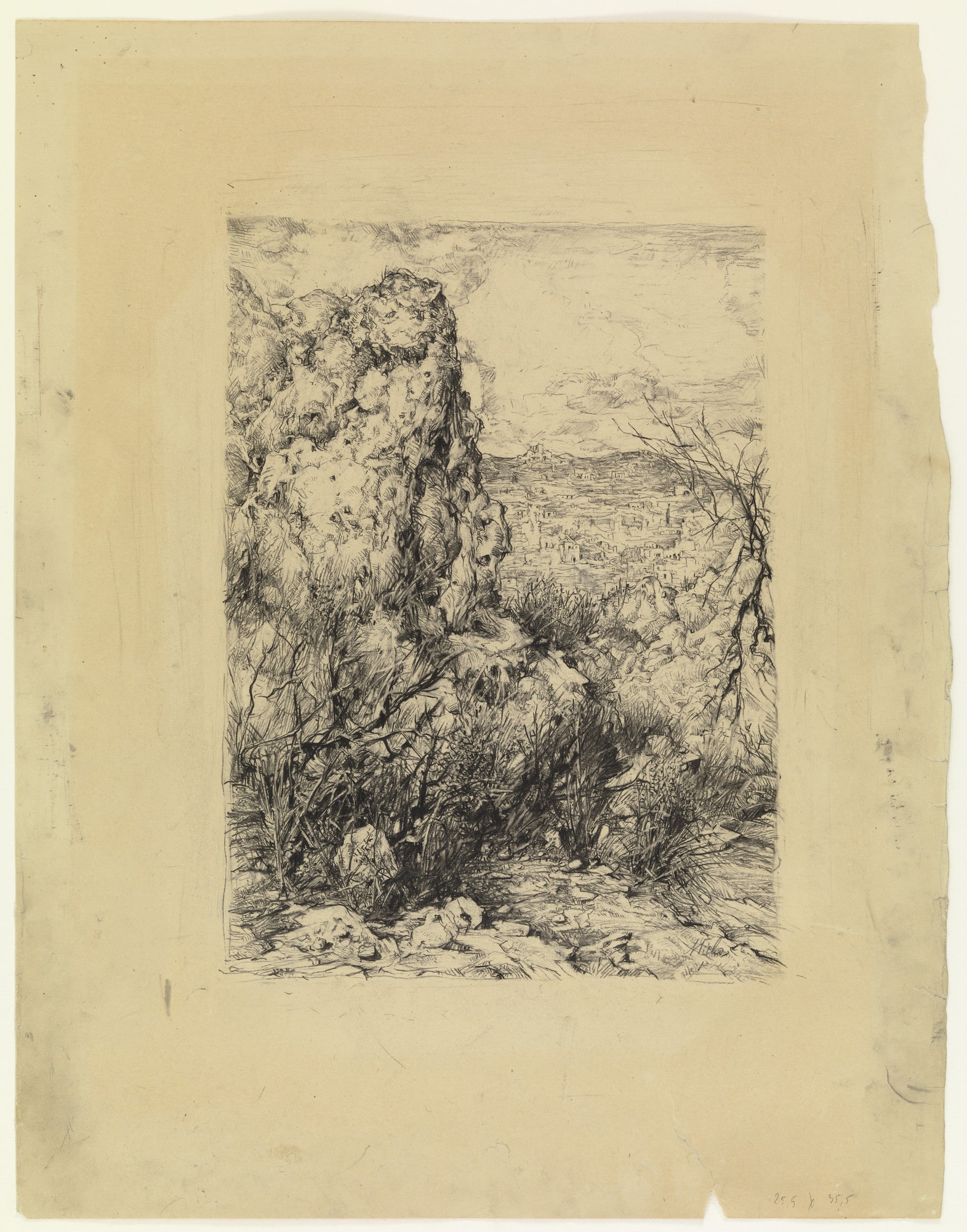 Landscape behind Rocks