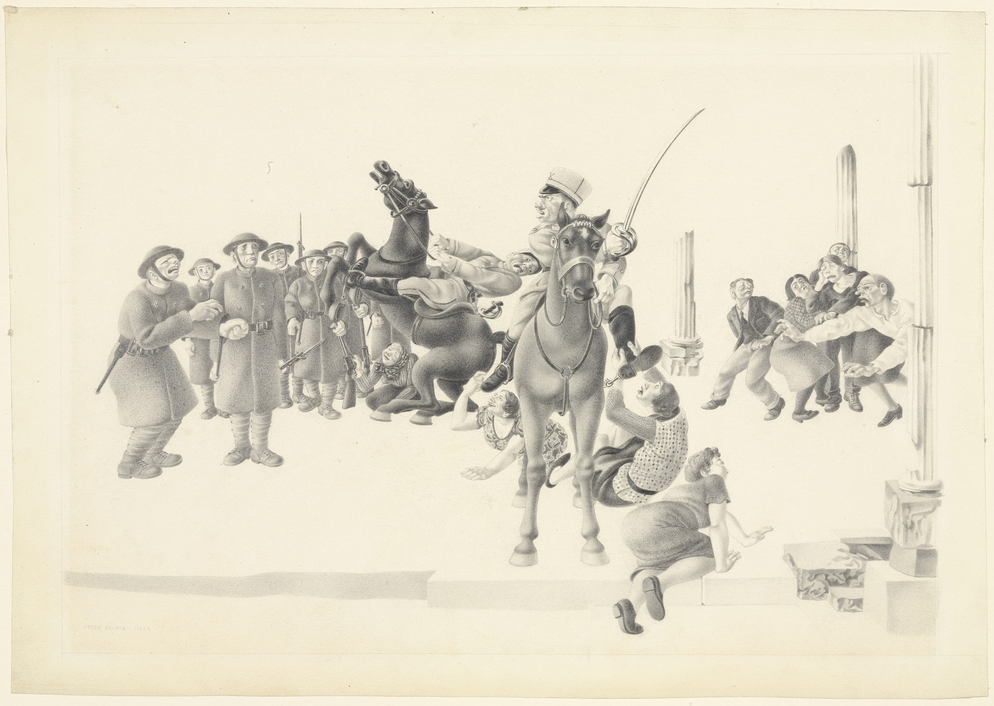 Insurrection (Study for The Eternal City)