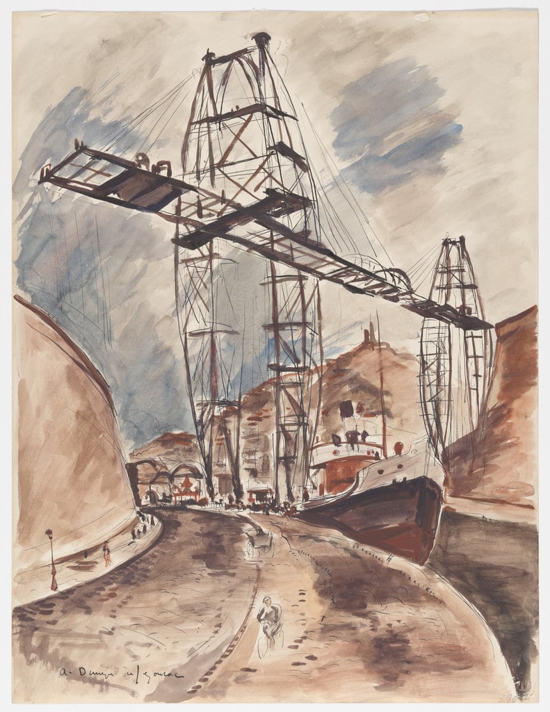 Road and Crane