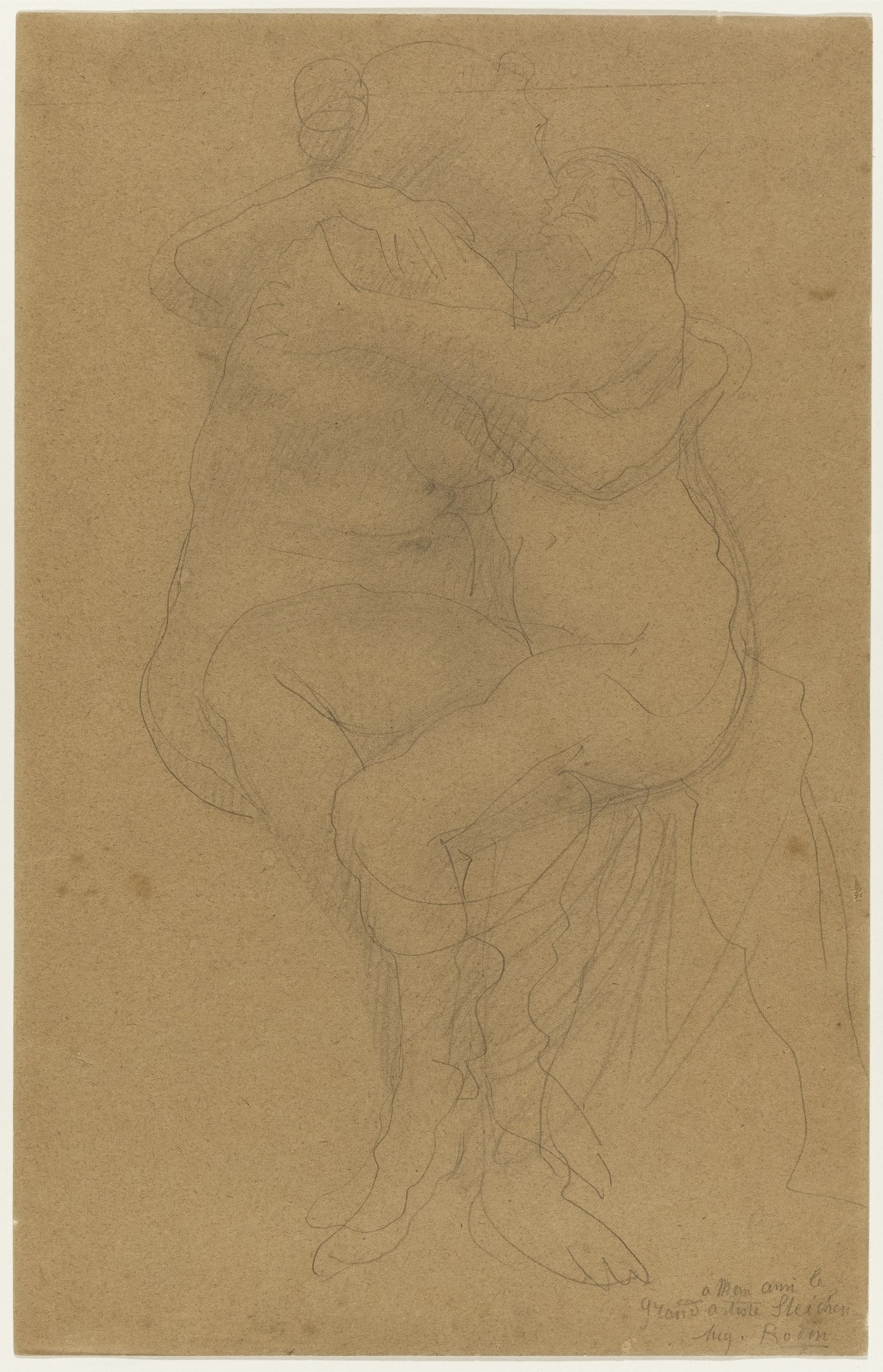 Two Female Figures Embracing