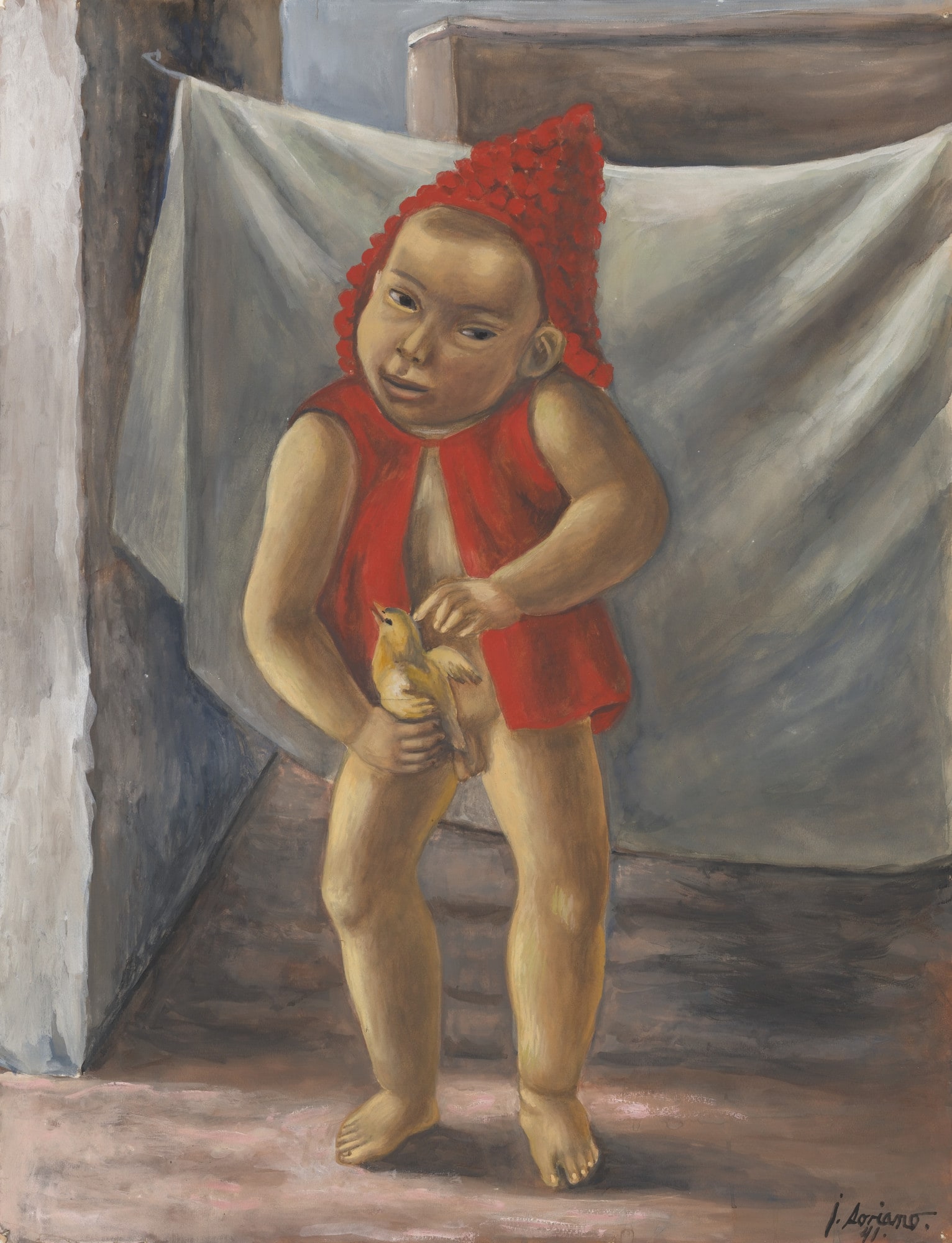 Child with Bird