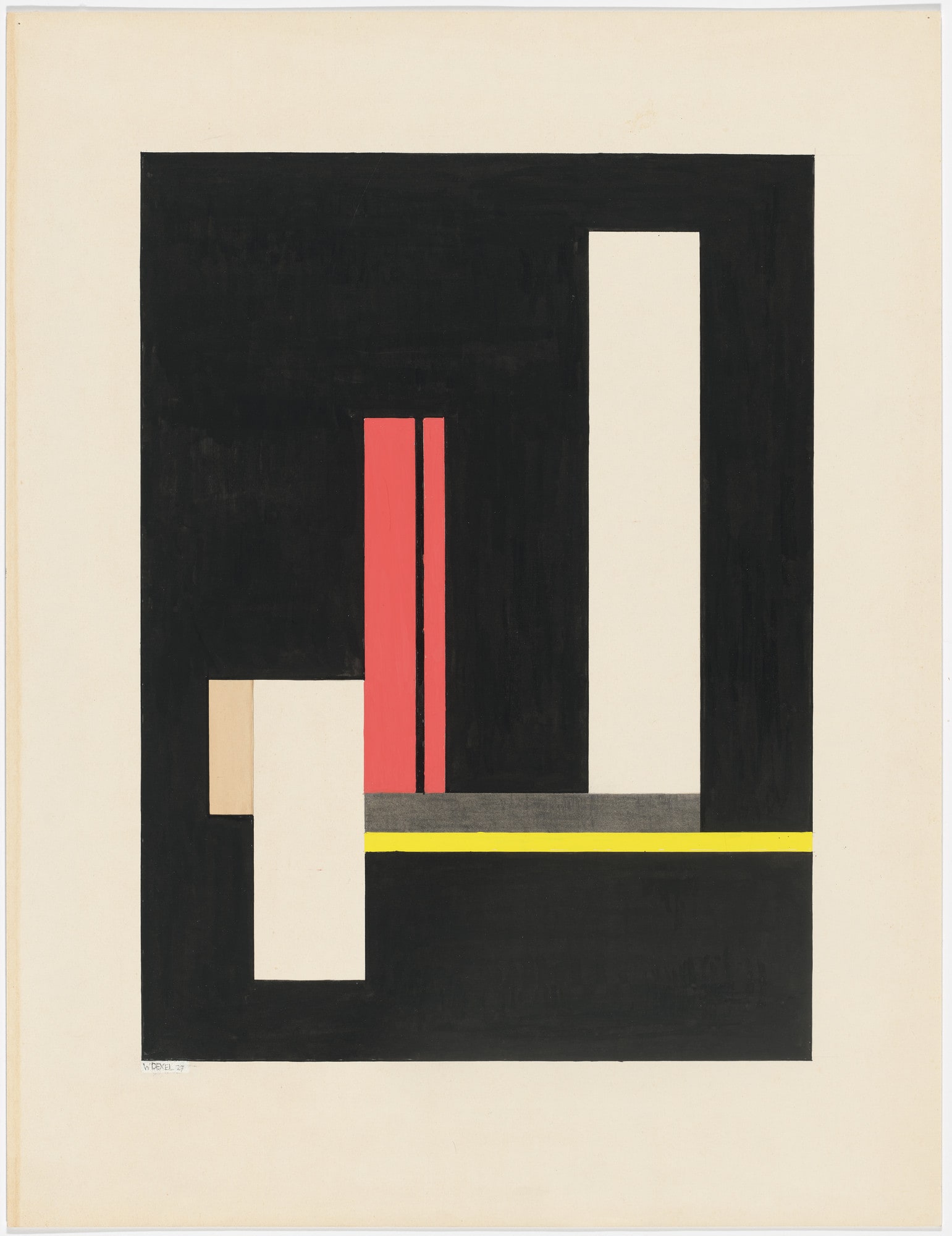 Two White Verticals, 27 XX