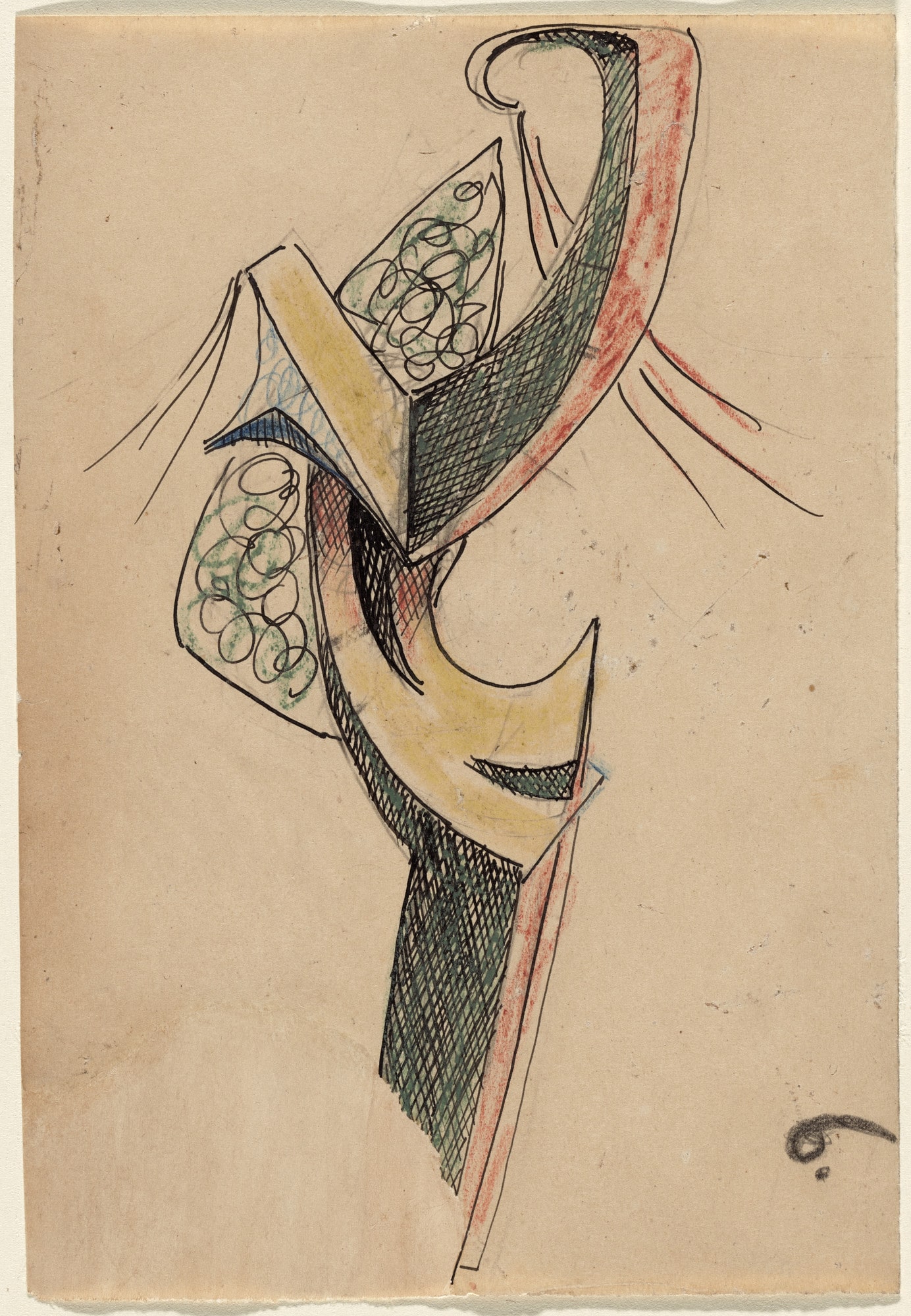Study for Woman Combing Her Hair