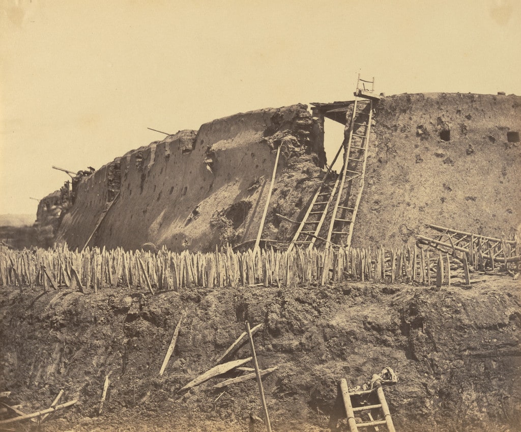 Angle of North Taku Fort at Which the French Entered, August 21st
