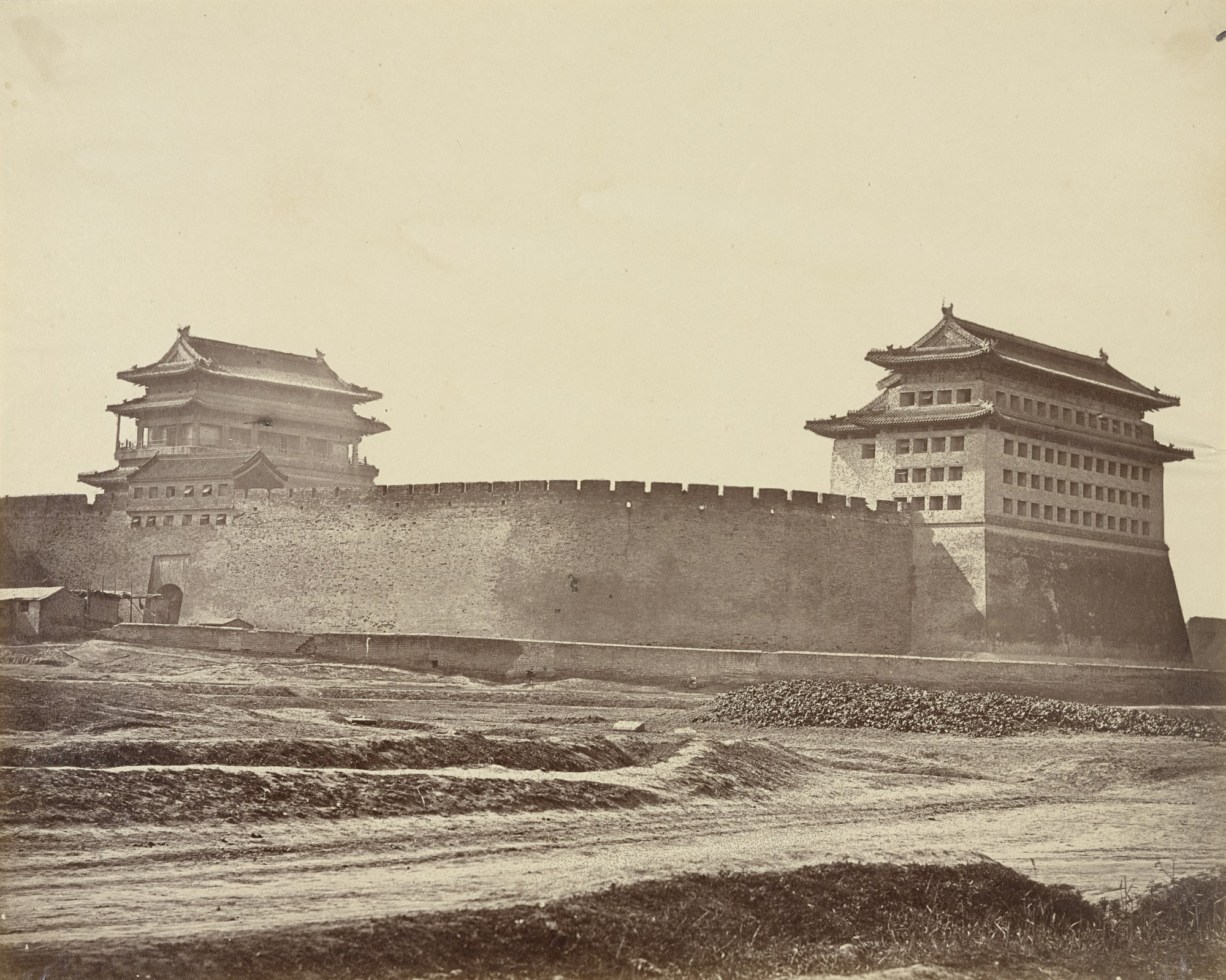 Anting Gate of Peking After the Surrender, English and French Troops Take Possession