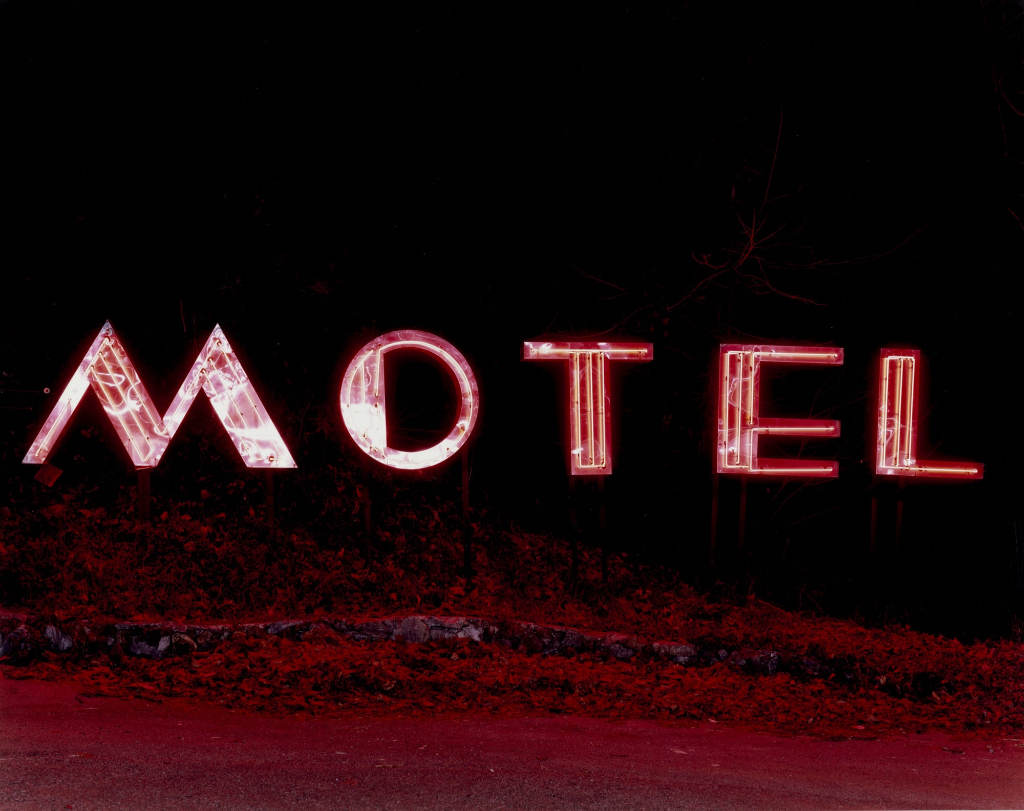 Motel Sign at Night, Chattanooga, Tennessee