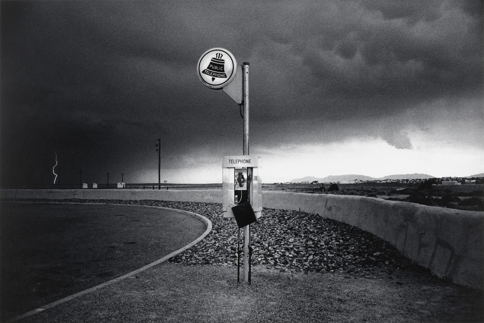 Highway Telephone and Lightning, New Mexico