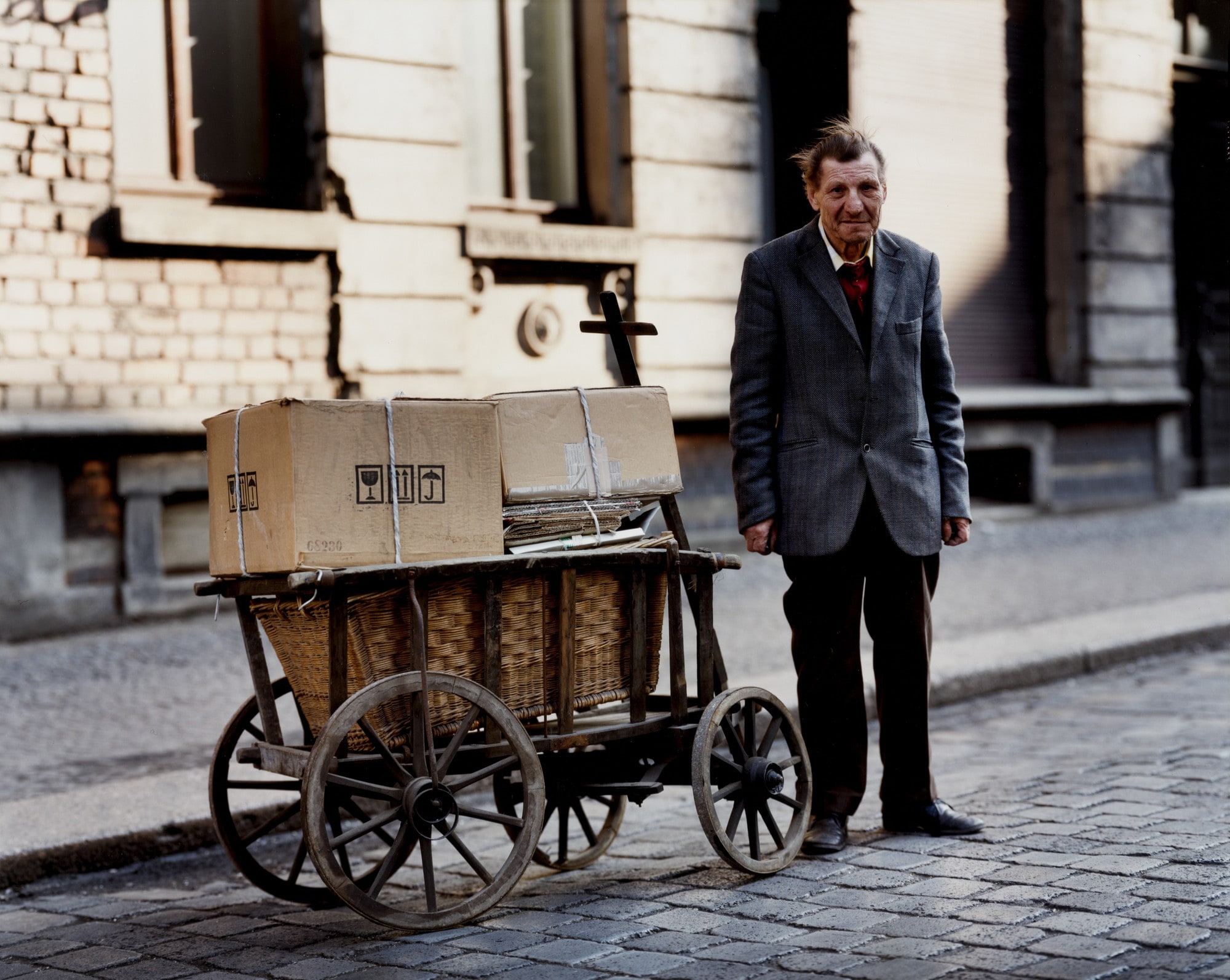 Old Man with Cart, East Germany