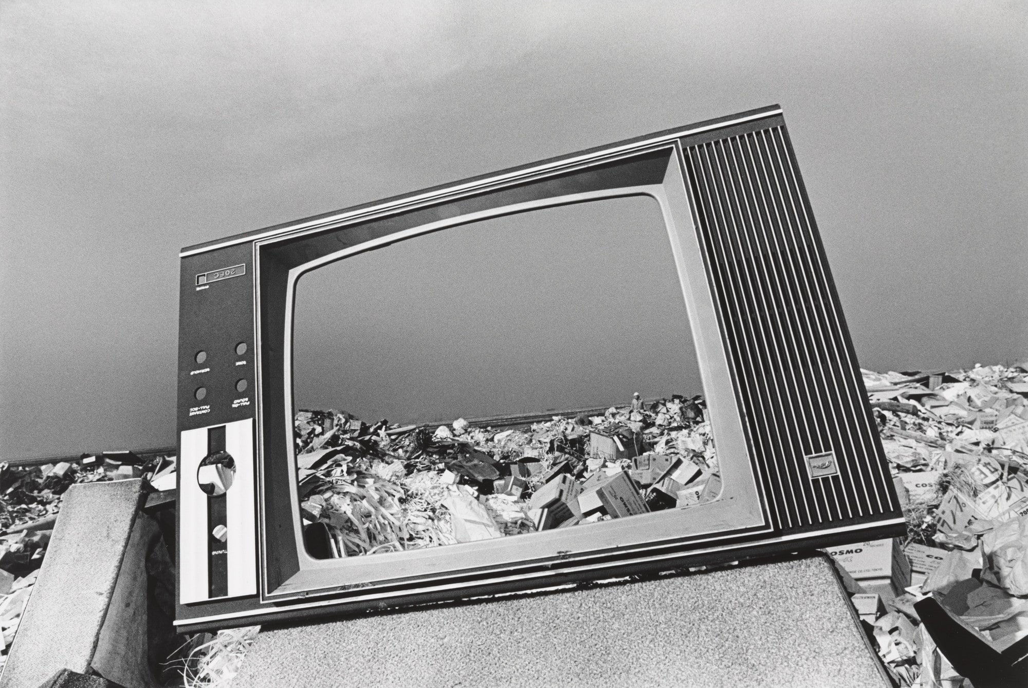 T.V. Frame Left in a Reclamation Area, Tokyo