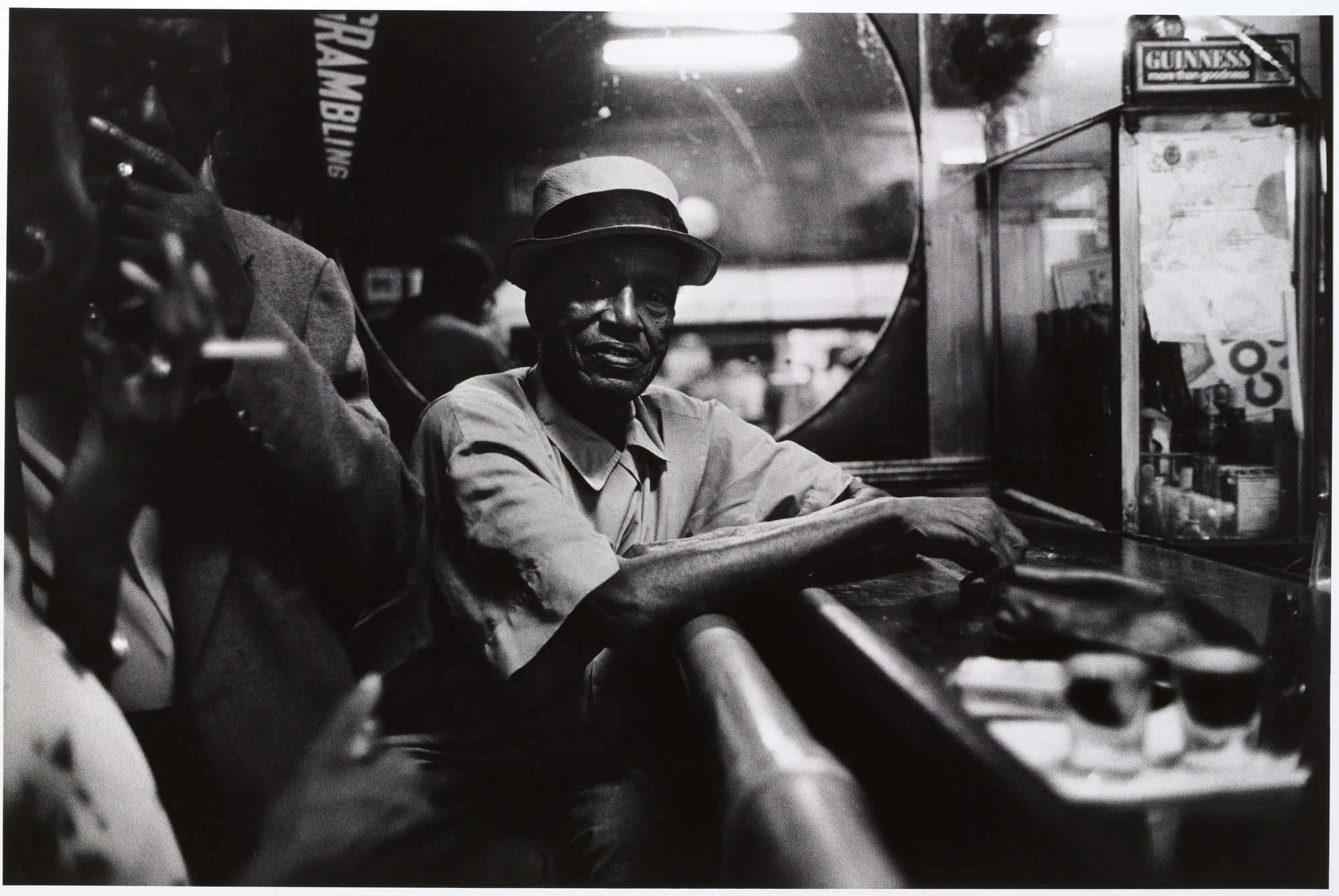 Mr. Jackson, at the Harlem Moon. He spends a great deal of time there because there is no heat in his building. He was a soldier in both World Wars.