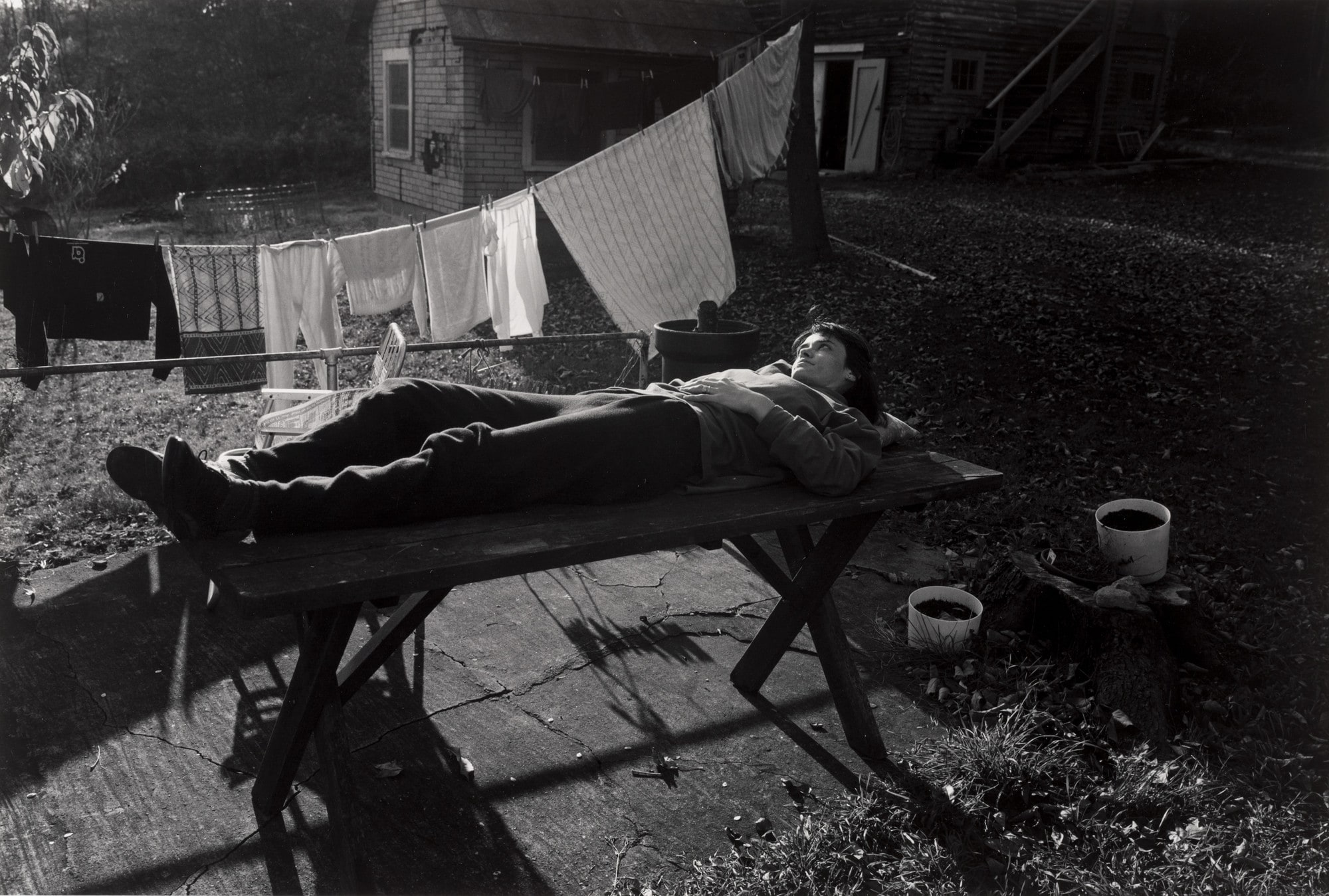 Rita on Patio Table, Hankins