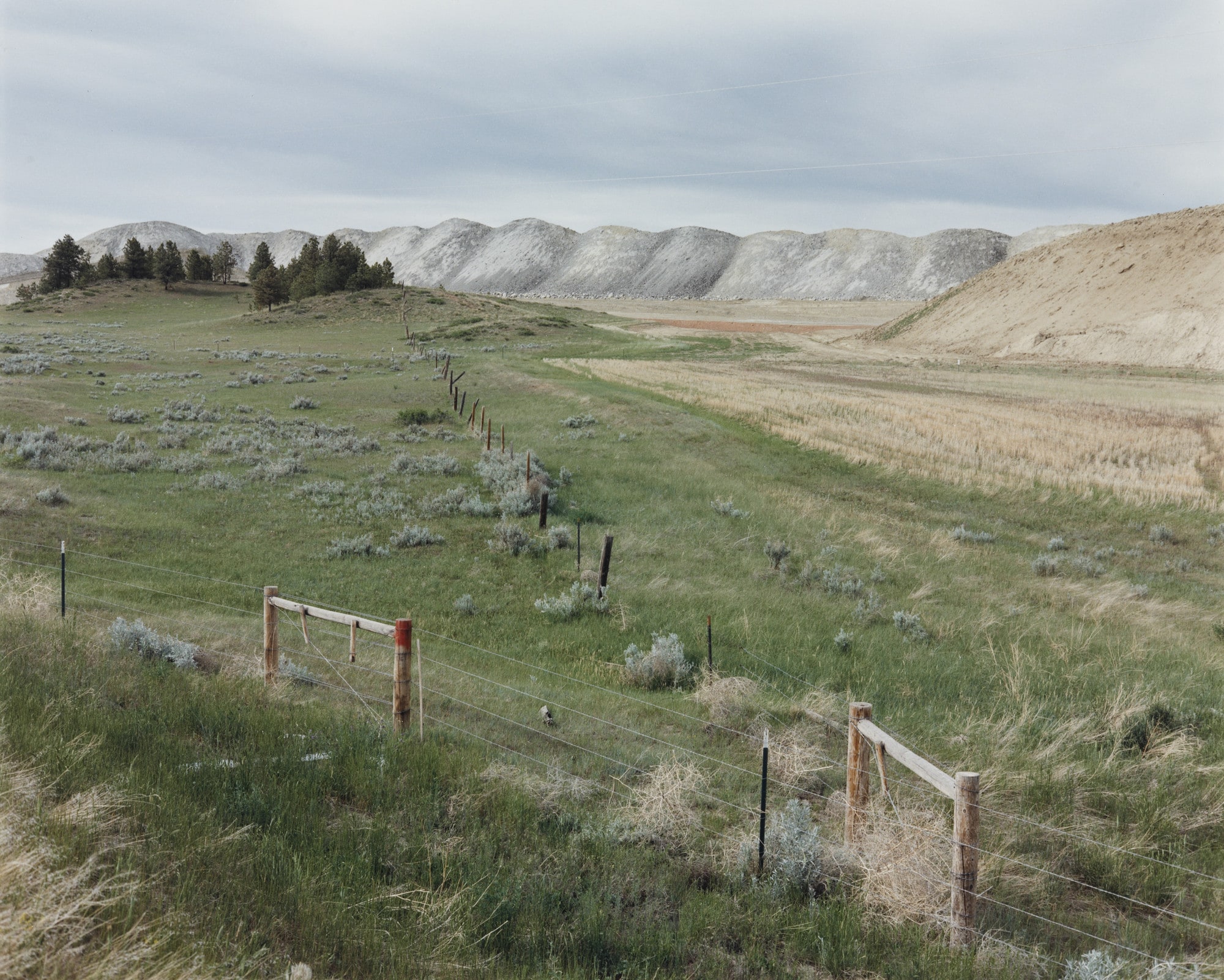 Colstrip, Montana: View from Sarpy Creek Road; New Mine Area and Spoil Piles