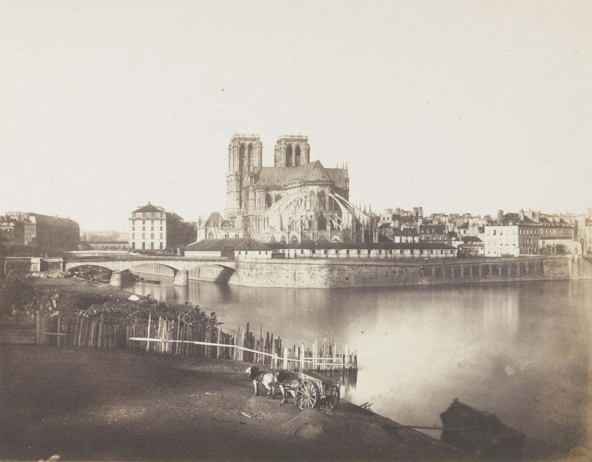 View of the Apse of Notre Dame, Paris