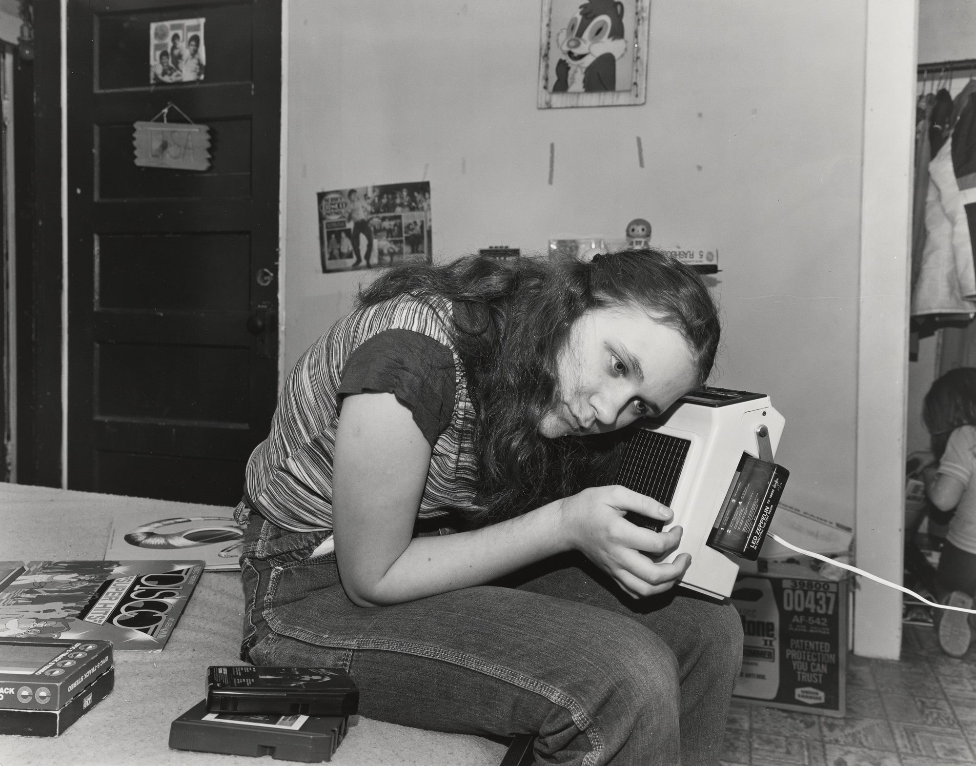 Girl with Tape Player