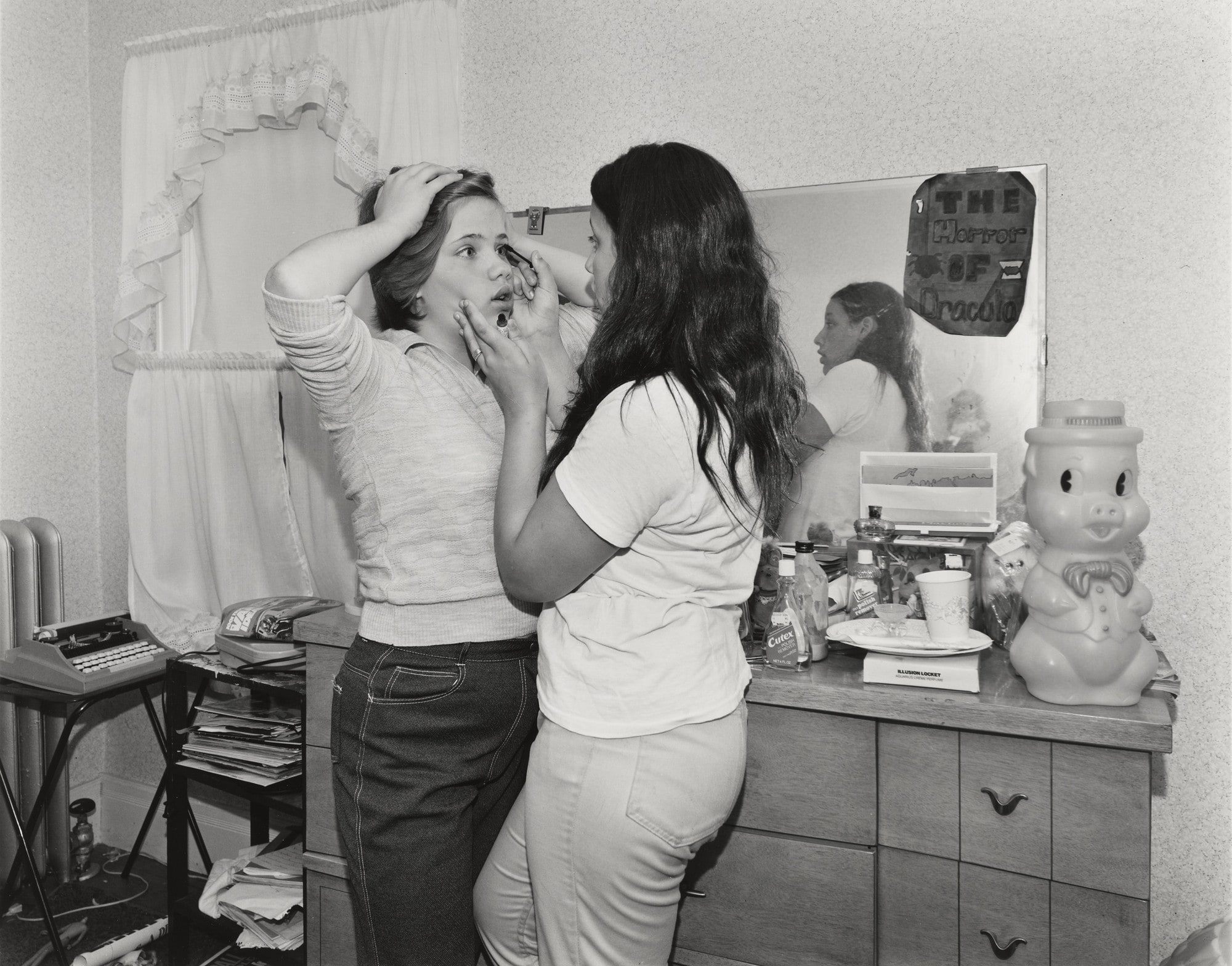 Girls Applying Mascara