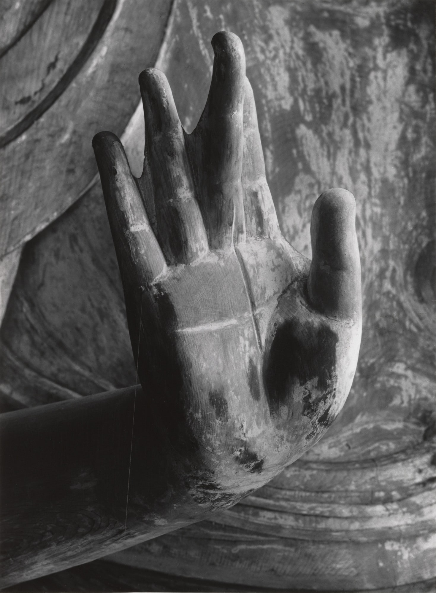 Right Hand of the Sitting Image of Buddha Shakyamuni in the Hall of Miroku, Muro-Ji, Nara