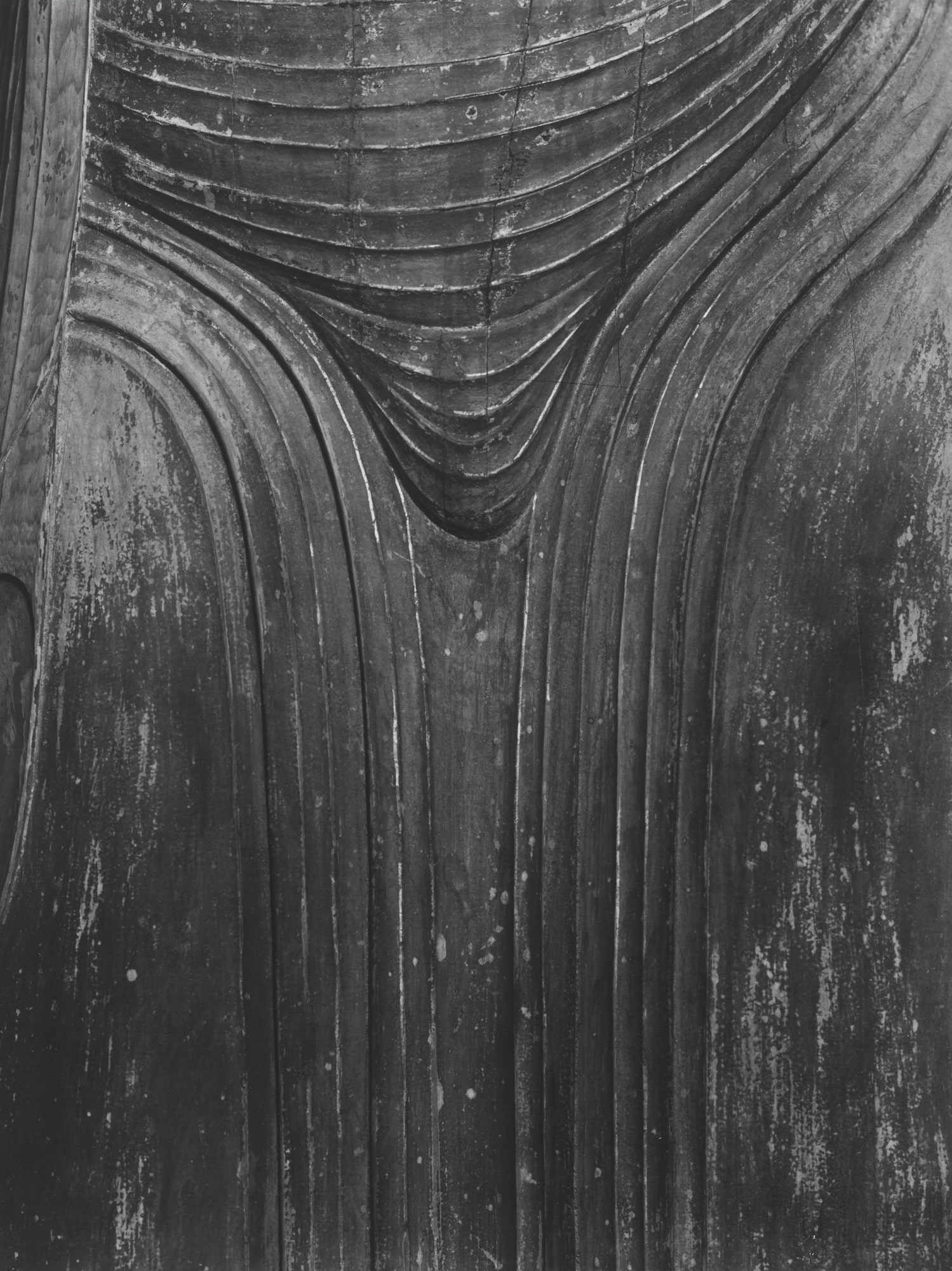 Detail of the Standing Image of Buddha Shakyamuni, the Central Figure of the Main Hall of Miroku, Muro-Ji, Nara