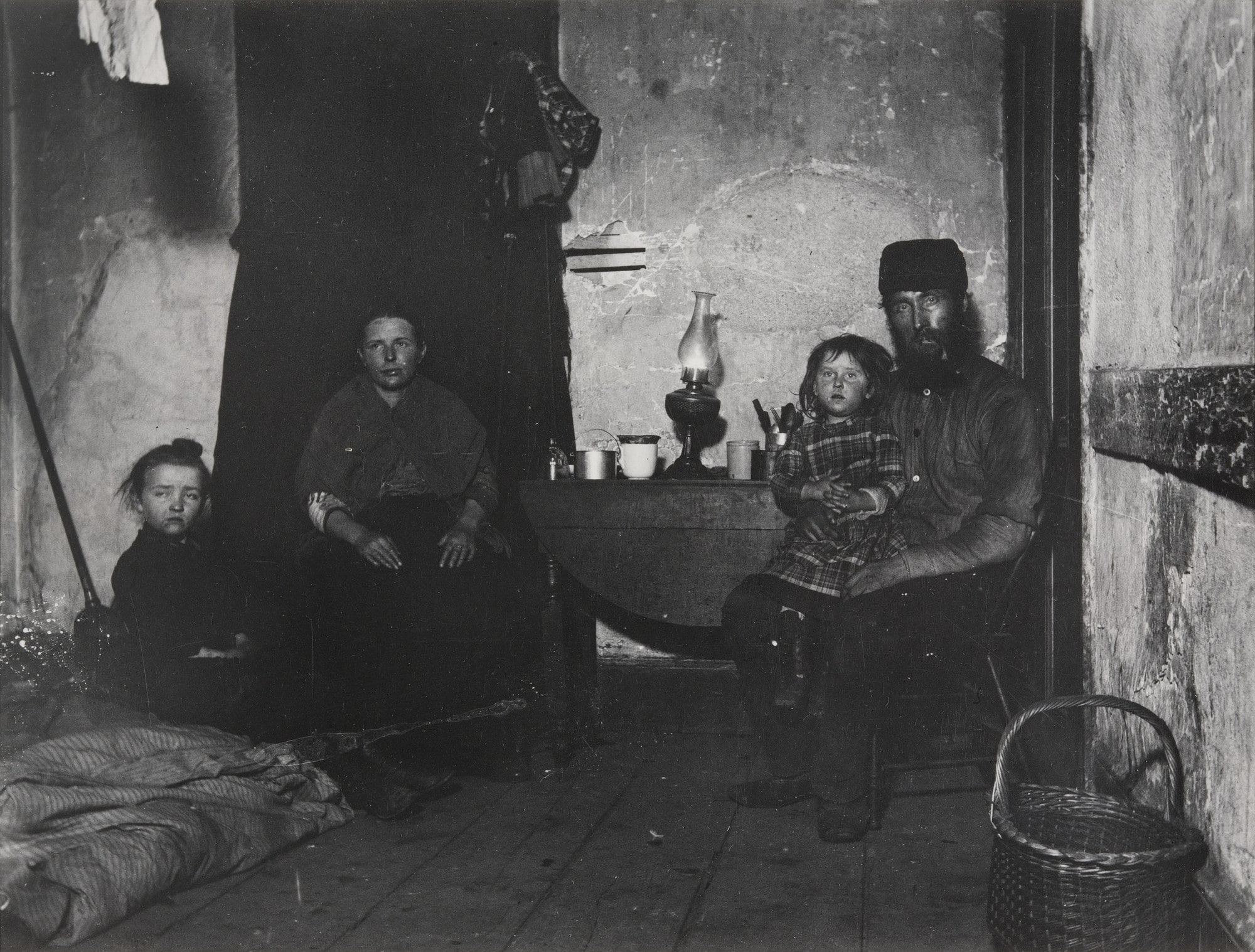 In Poverty Gap, West 28th Street: An English Coal-heaver's Home