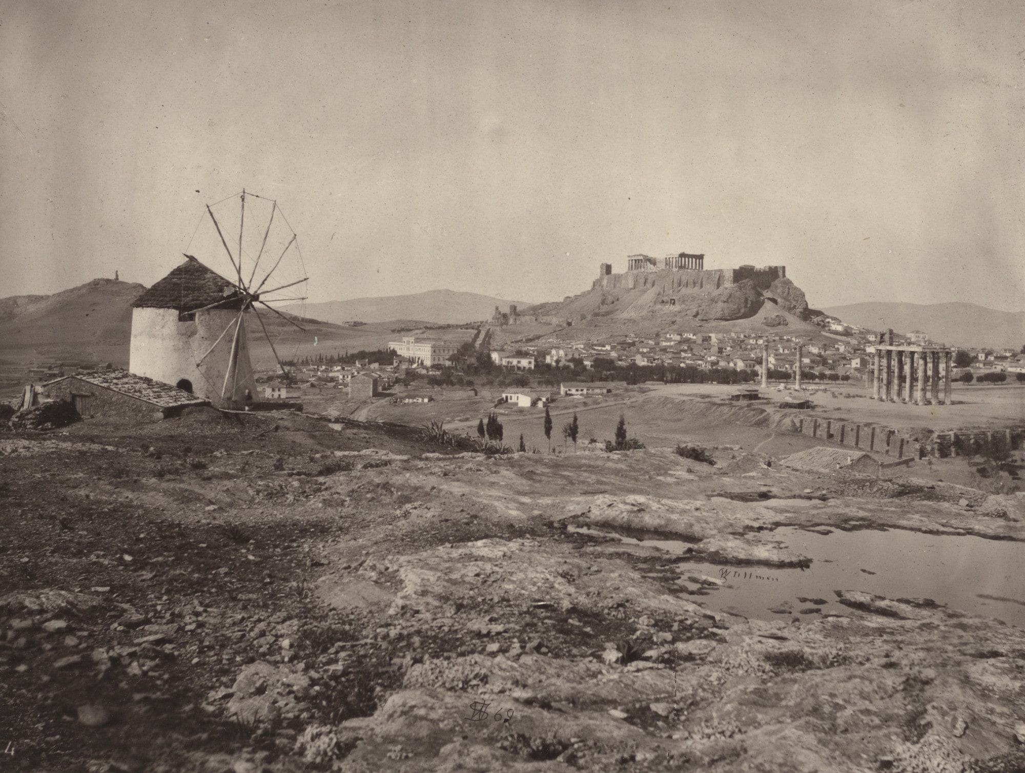 The Acropolis, From the Hill above the Ilissus, Looking North-West