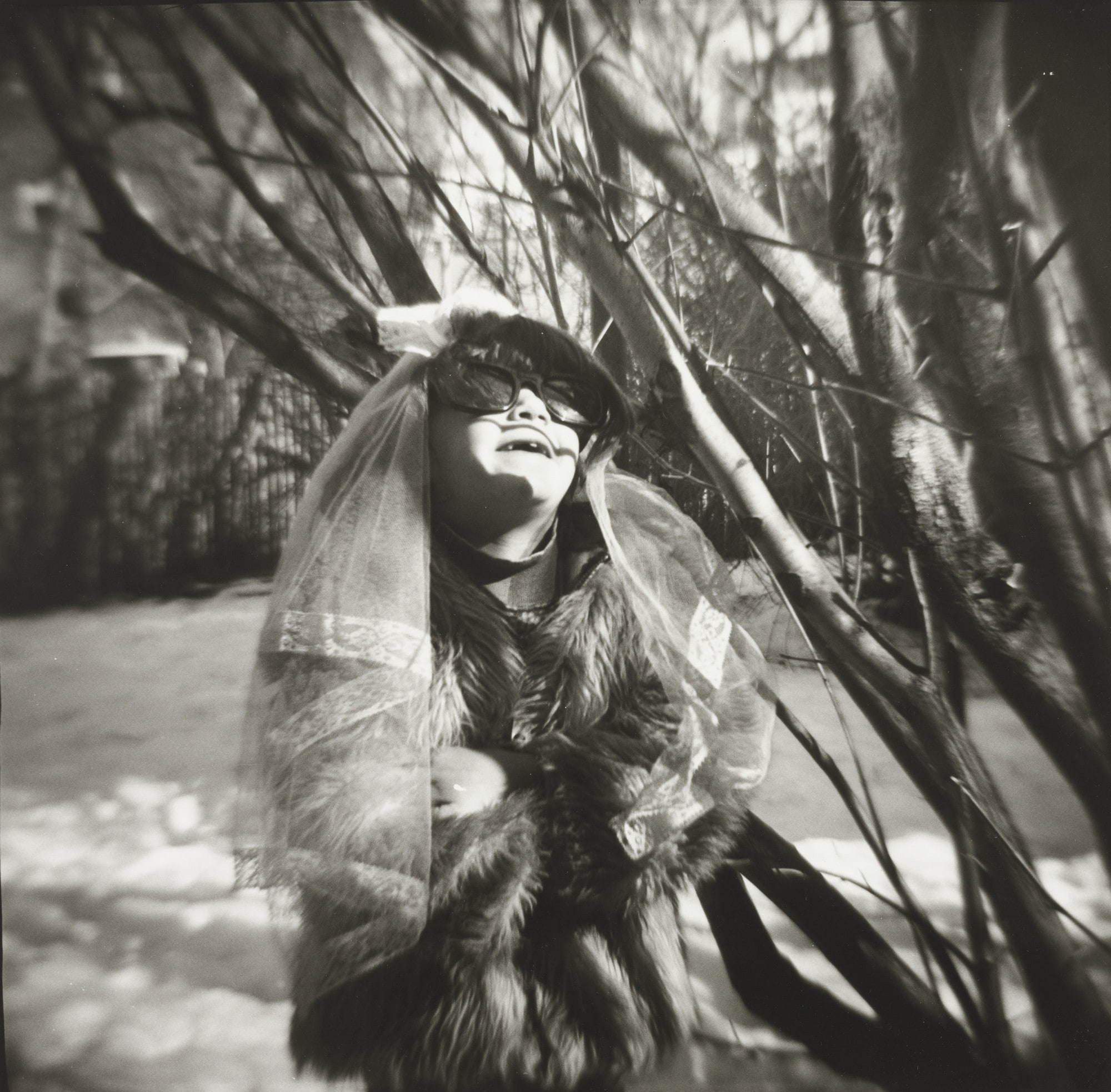 Eleanor's Unwanted Guest in Veil and Glasses