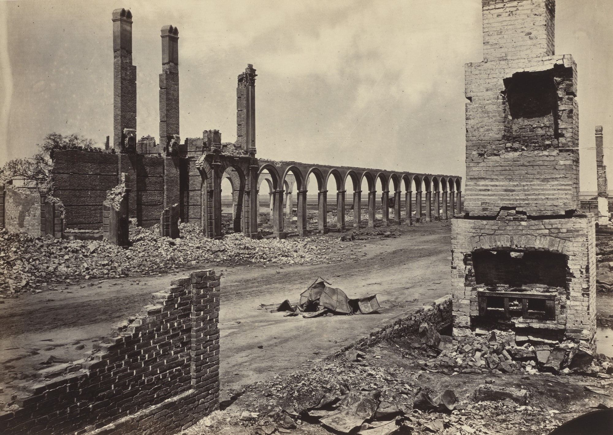 Ruins of the R.R. Depot, Charleston, South Carolina from the album Photographic Views of Sherman's Campaign(1866)