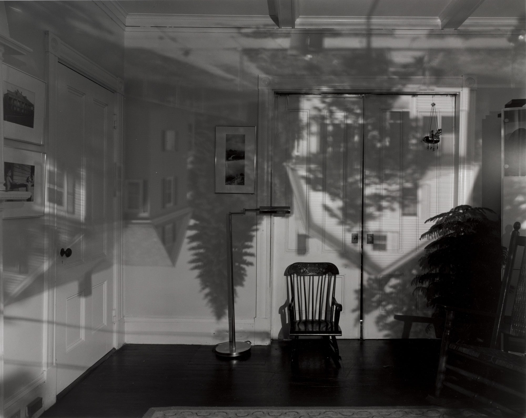 Camera Obscura Image of Houses Across the Street in our Living Room