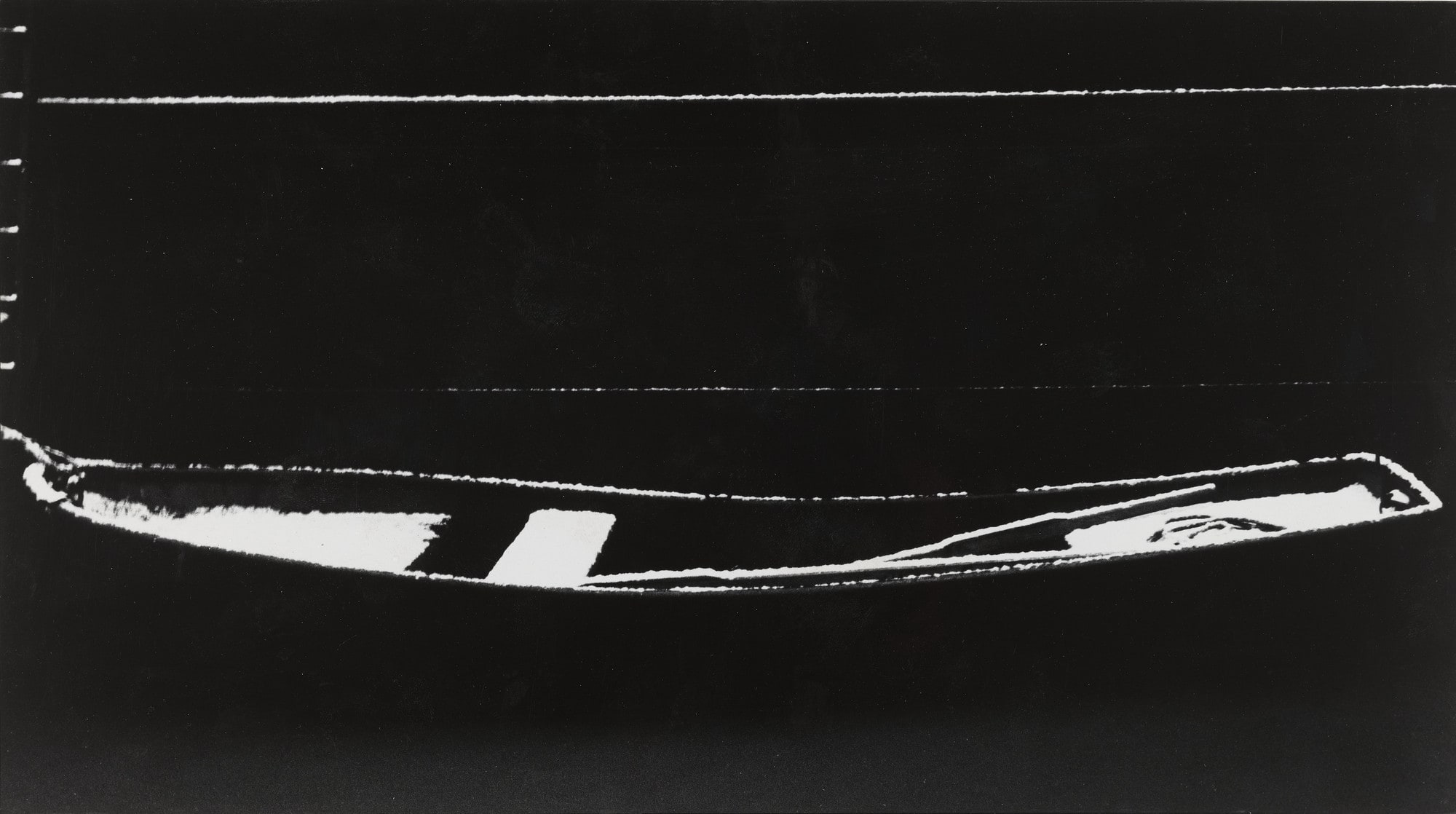 Rowboat under Snow