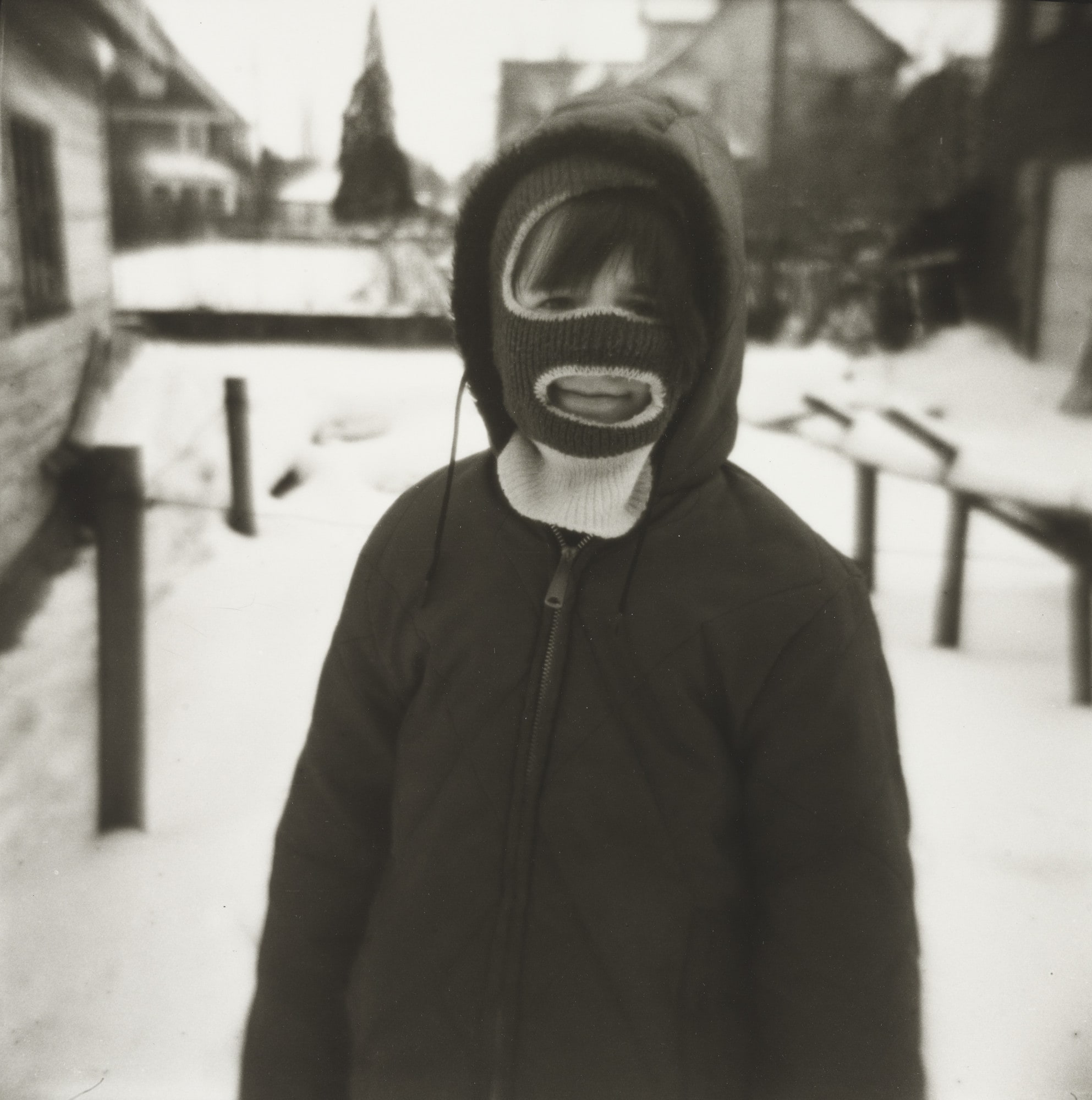 Albert With His Ski Mask On
