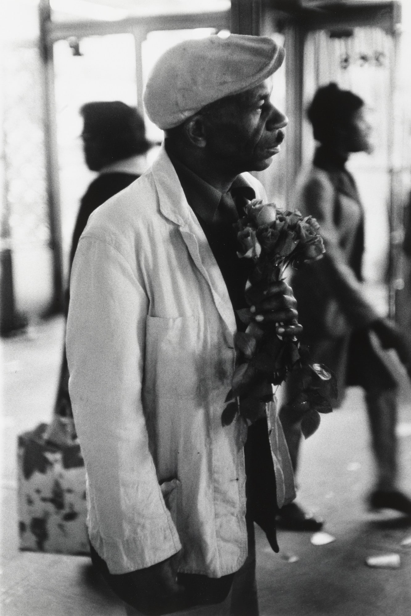 Man with Roses, 125th. St. NYC