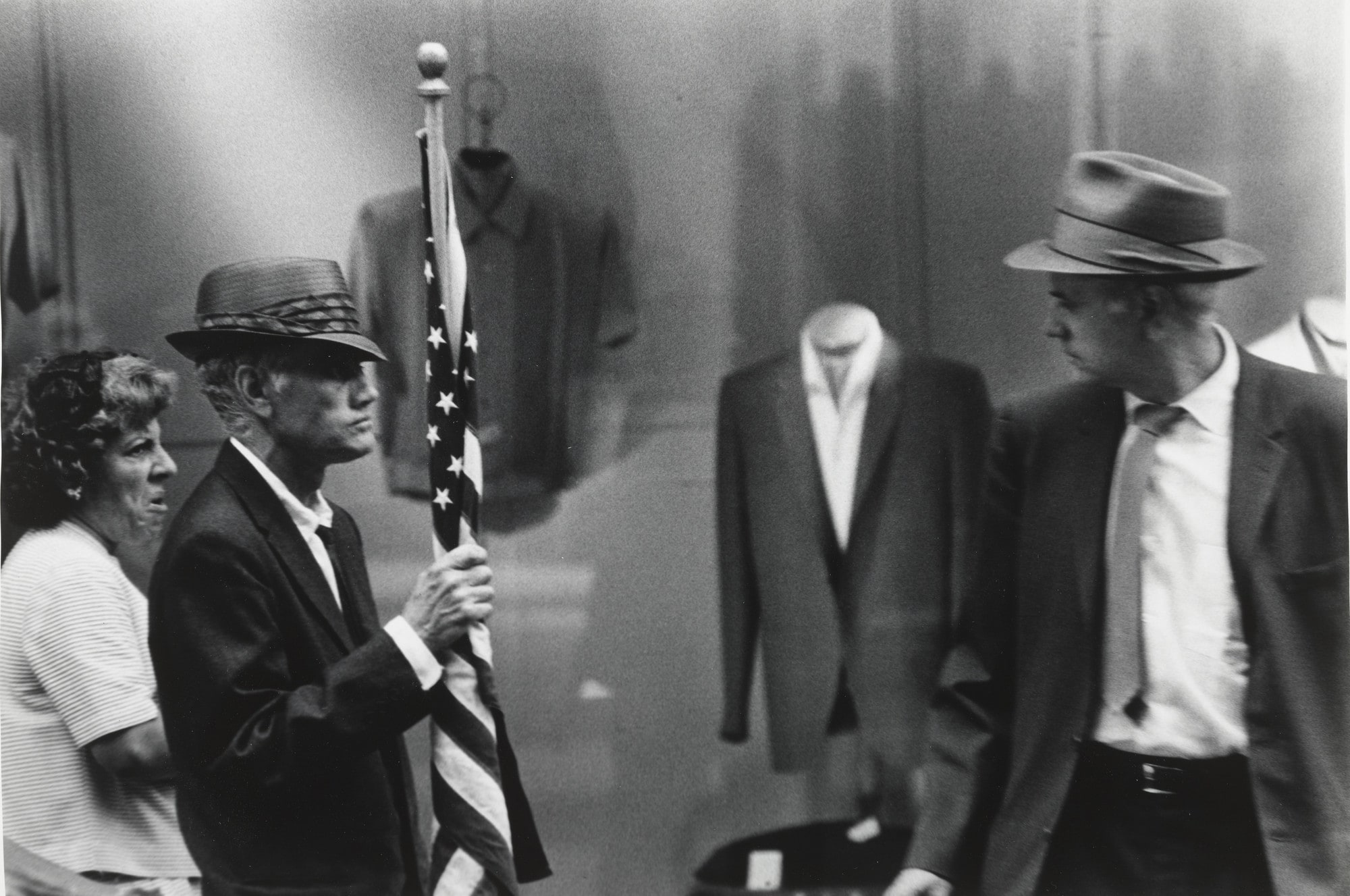 Man with Flag, Times Square, NYC