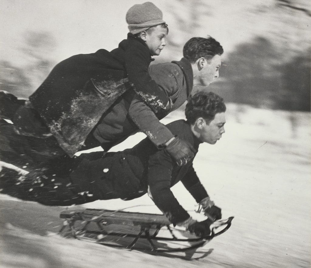Three Kids and a Sled
